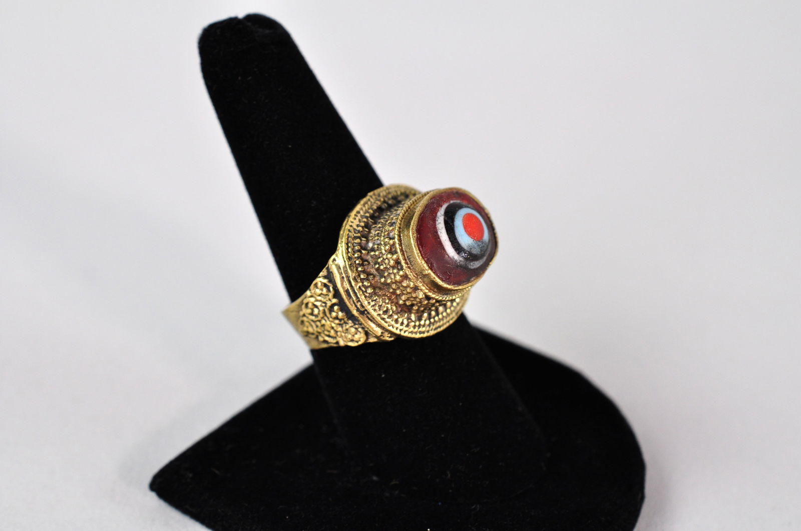 Islamic Mosaic Glass Bronze Ring (1 of 7)