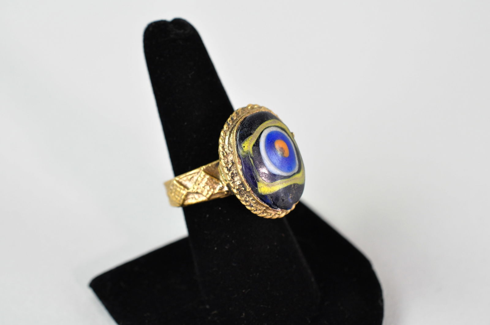 Islamic Mosaic Glass Bronze Ring (1 of 8)
