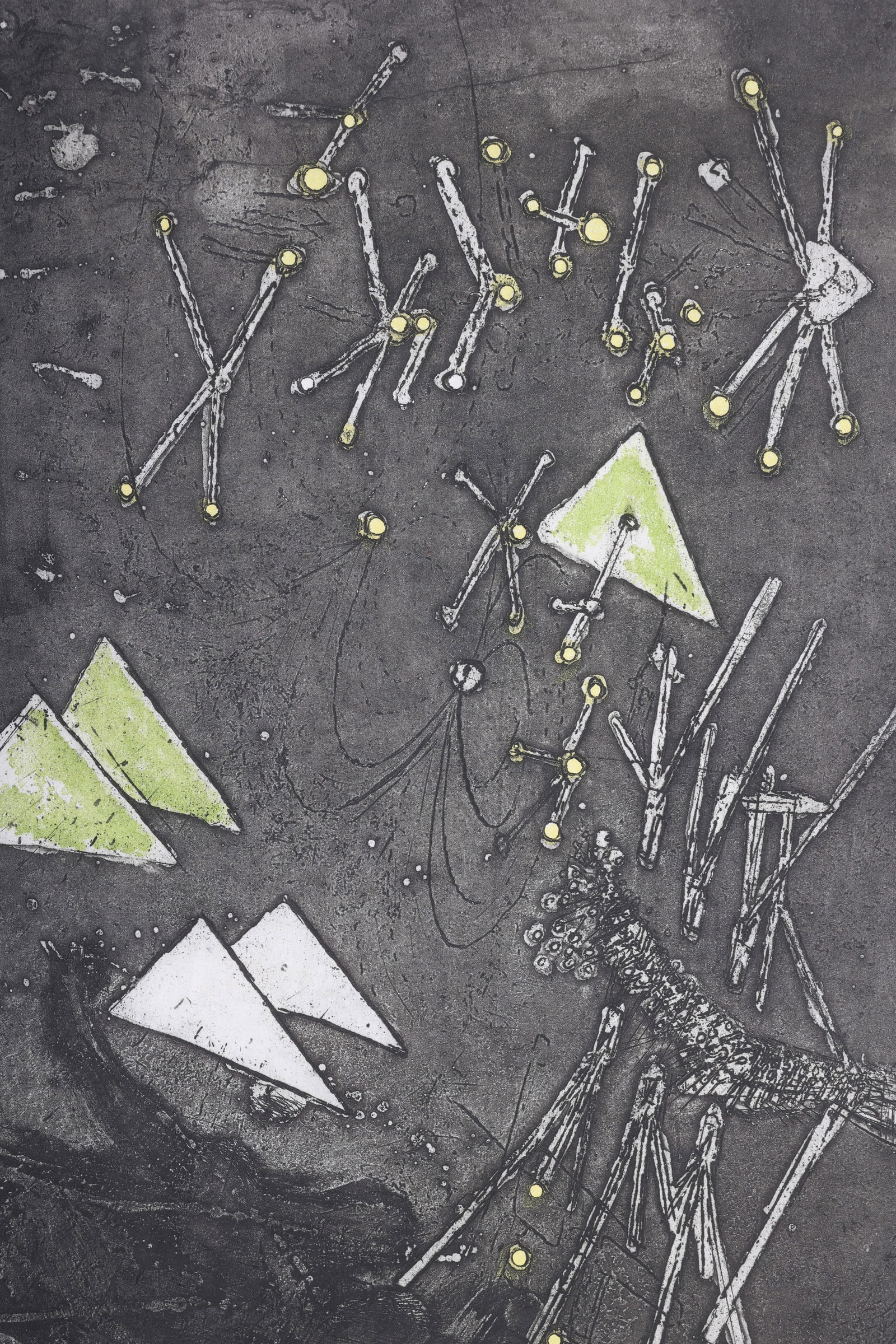 Roberto Matta, Black and Green Etching (1 of 9)