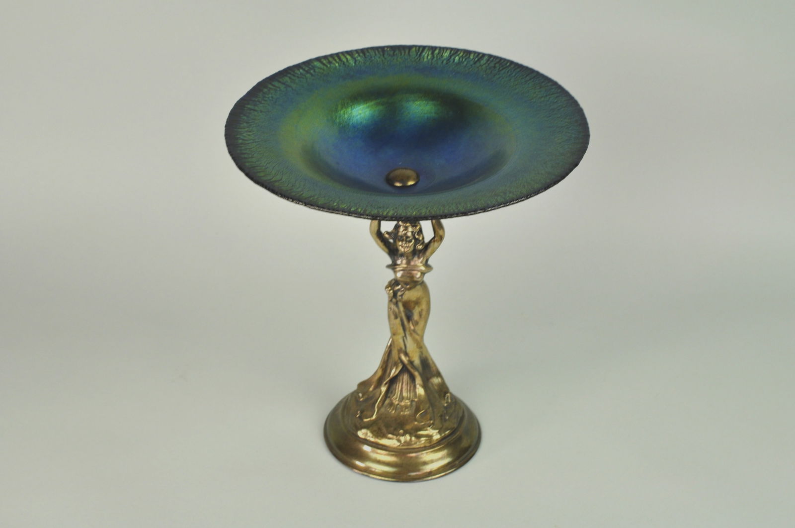 Art Nouveau Silver Plated and Glass Compote (1 of 15)
