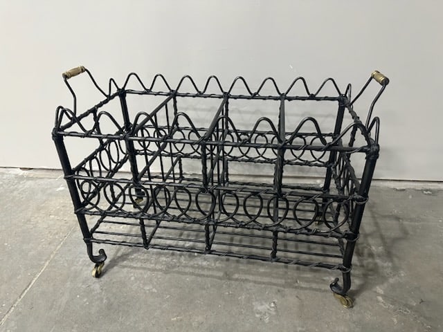 Iron and Brass Magazine Rolling Rack (1 of 9)