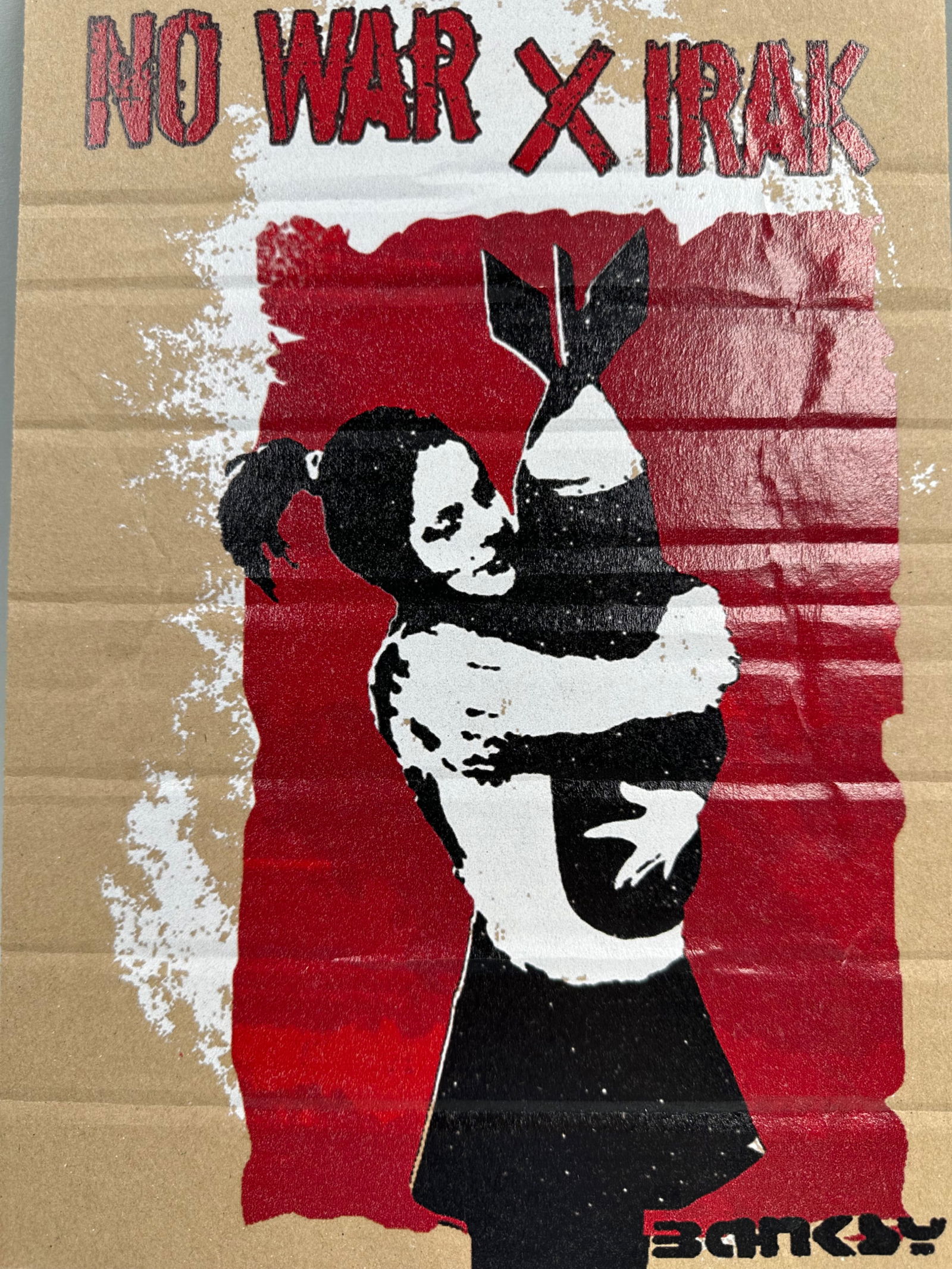 Banksy, No War  X Irak, Dismaland , Wrong War Series (1 of 9)