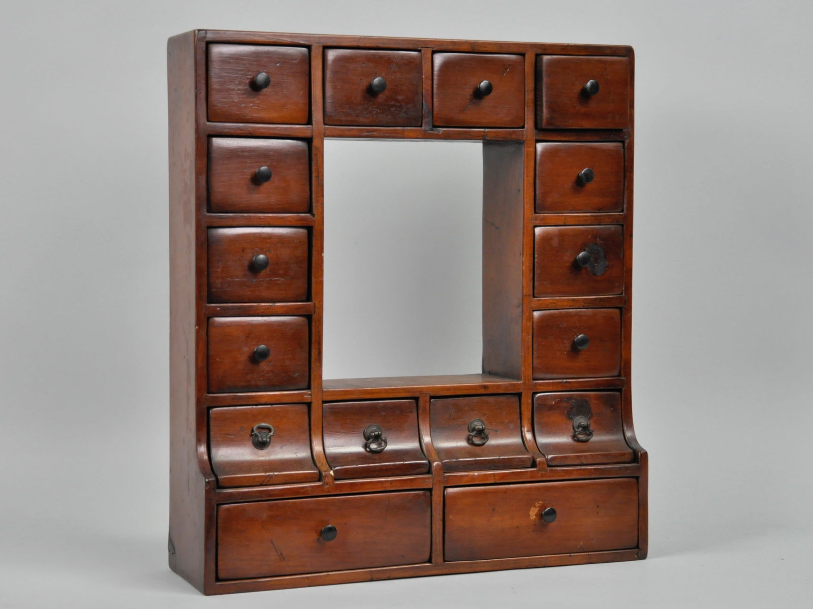 Sixteen Drawer Pine Spice Cabinet (1 of 7)