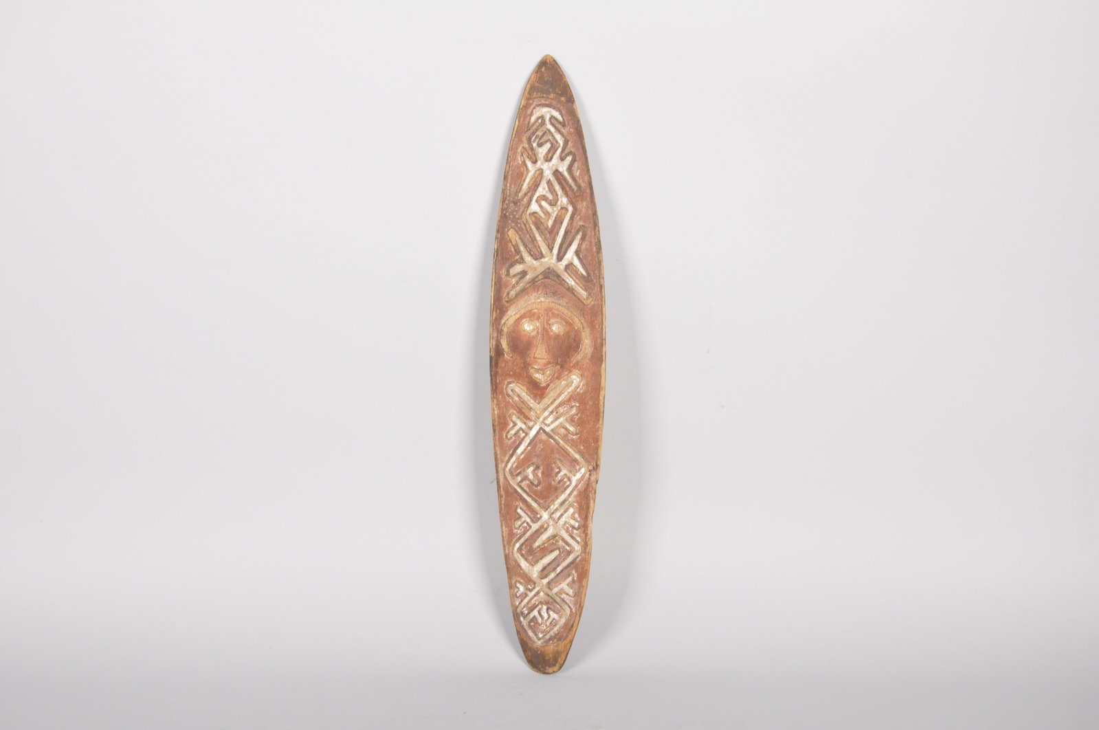 Turama People, Gope Spirit board: Origin: Papua New Guinea Dimensions: 5x.24x26 in. Condition: It has