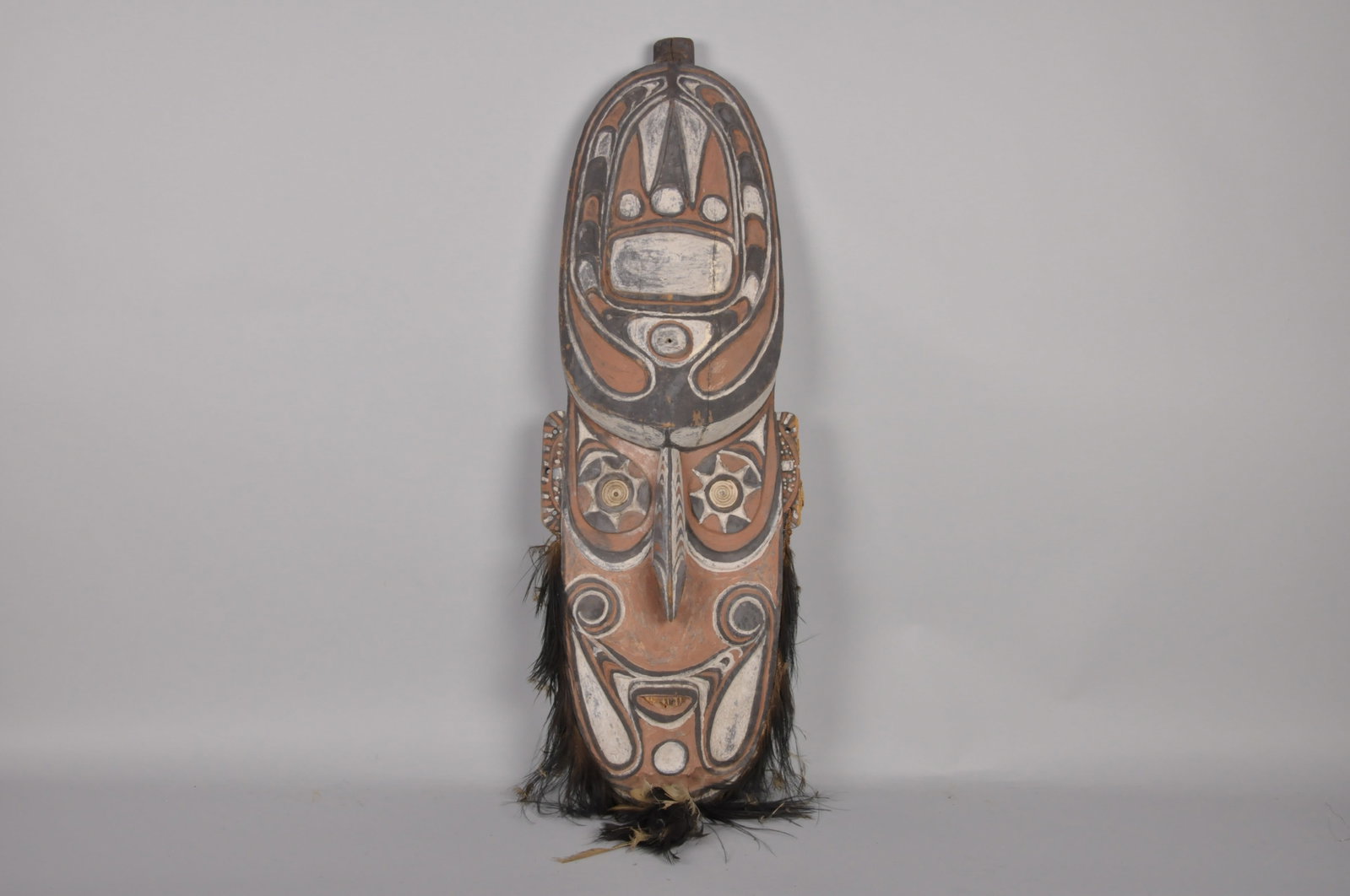Papua New Guinea Ceremonial Gable Mask: Origin: Papua New Guinea Sepik River region Dimension