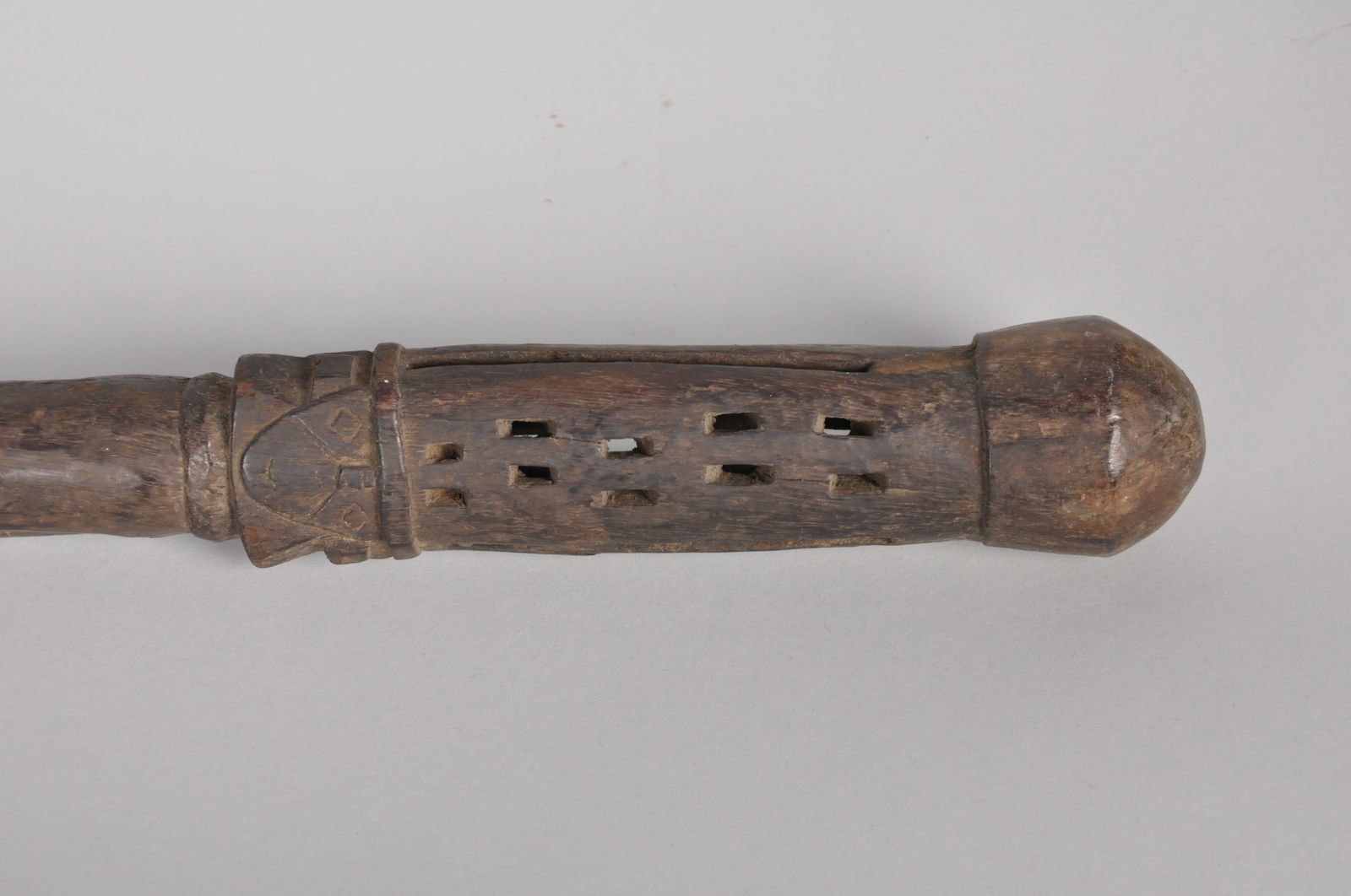 Mayan Ceremonial Wood Staff Rattle (1 of 6)