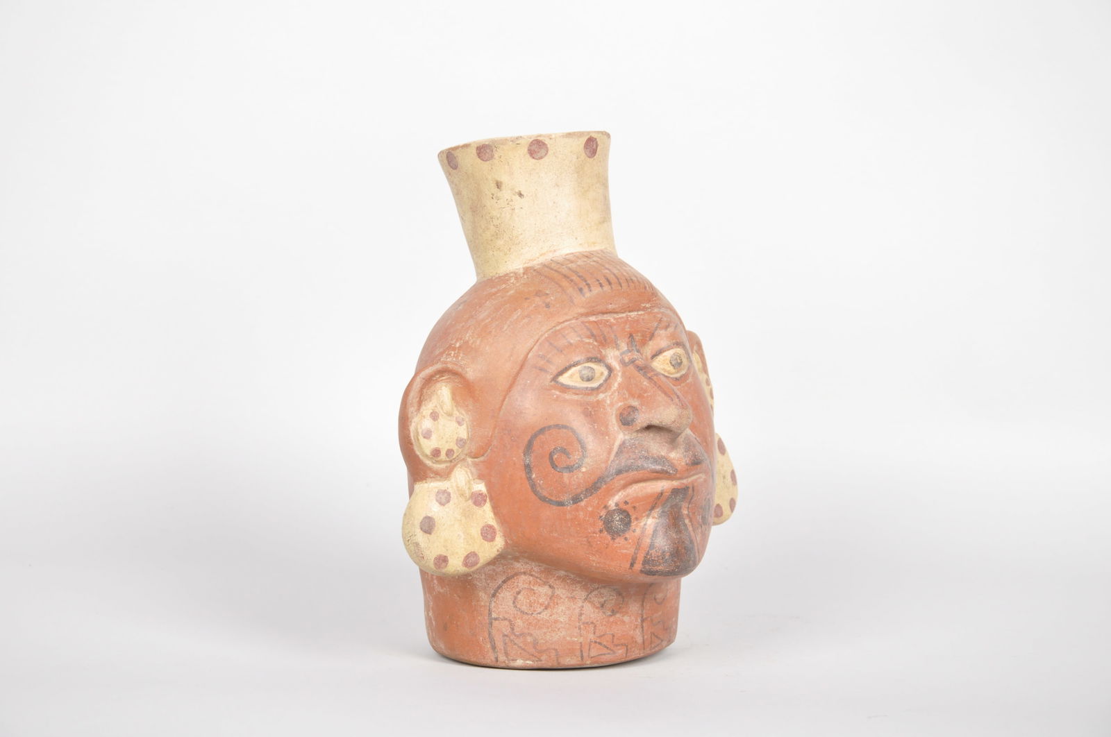 Moche Peru Male Portrait Vessel (1 of 6)