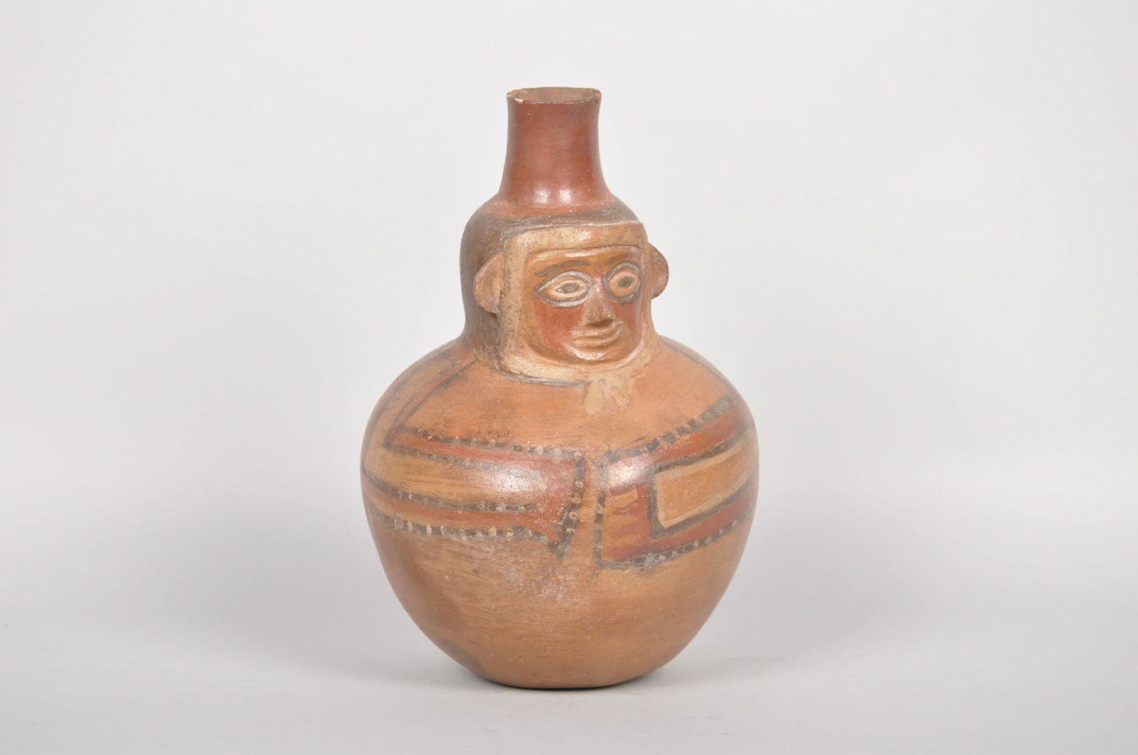 Nazca Effigy Form Polychrome Clay Vessel (1 of 6)