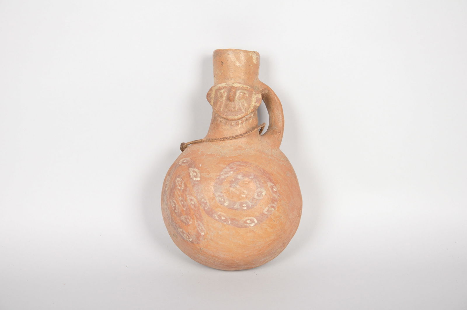 Pre Colombian Figural Clay Bottle Vessel (1 of 7)