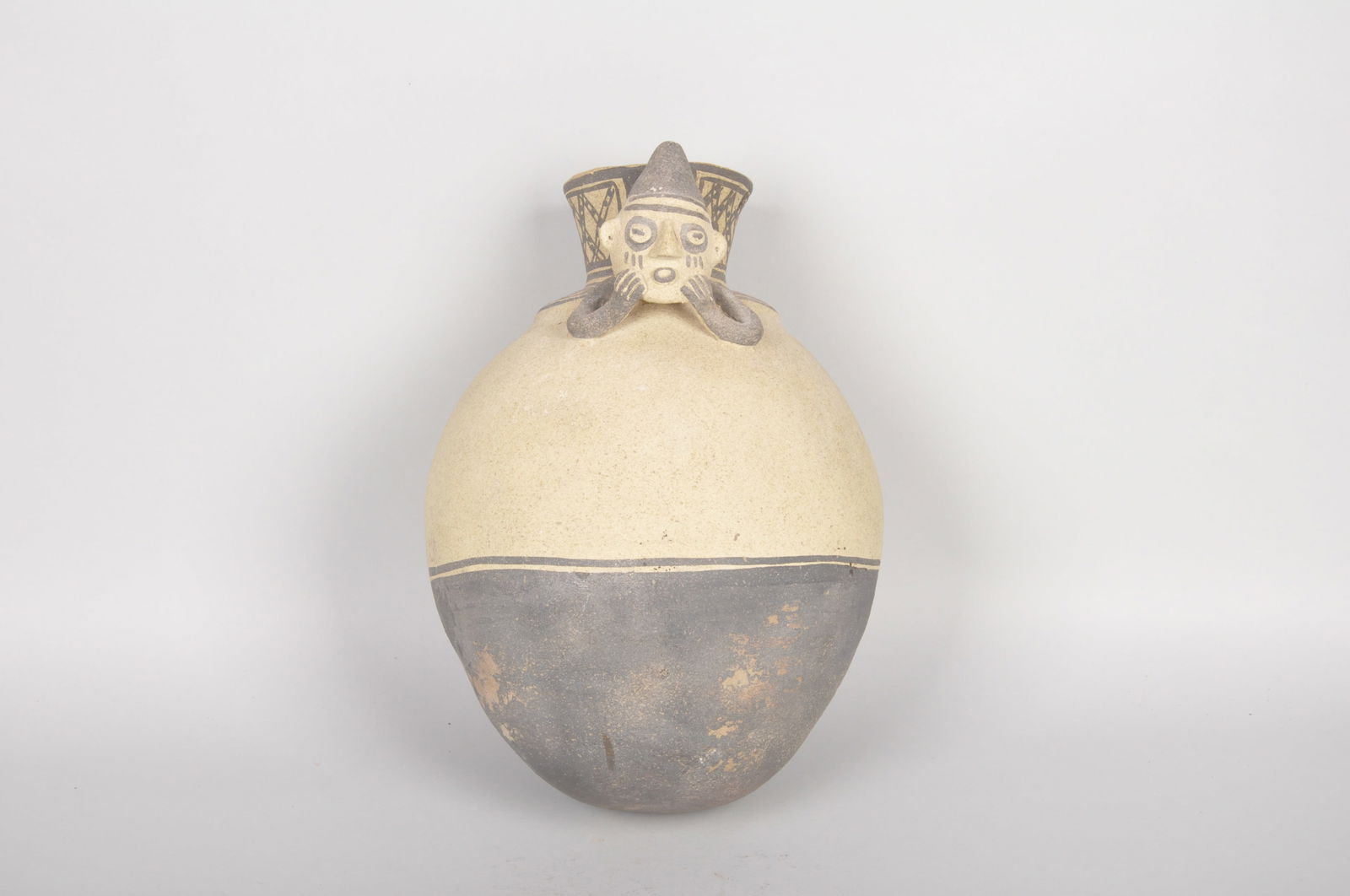 Chancay Peruvian Vessel with Reclining Figure (1 of 7)