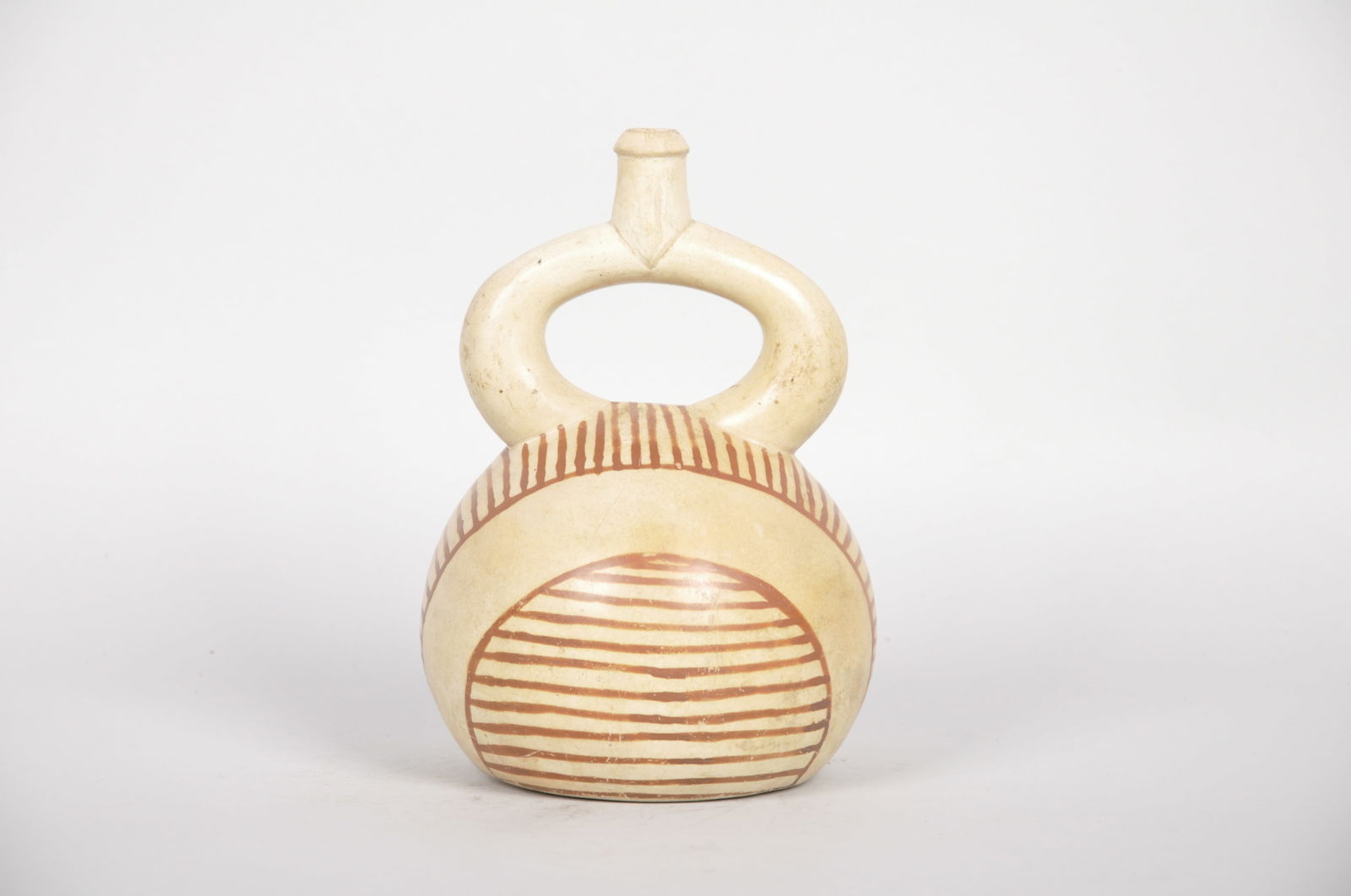 Moche Stirrup Spout Ceramic Vessel (1 of 7)