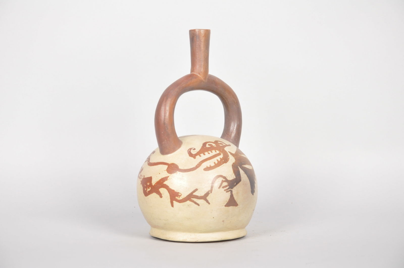 Moche Stirrup Spout Ceramic Vessel (1 of 6)