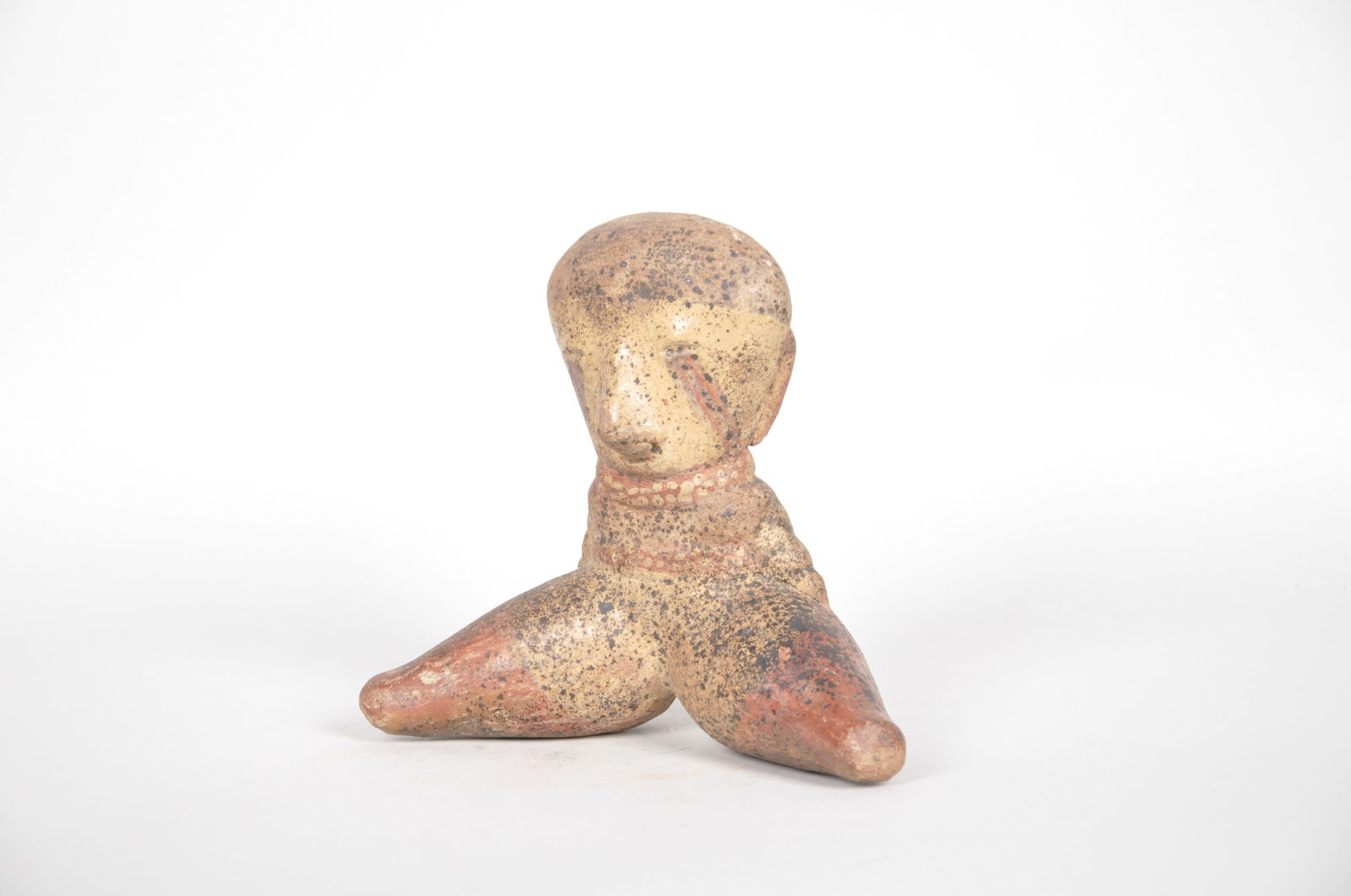 Protoclassic Period Chinesco Seated Clay Female Figure (1 of 6)