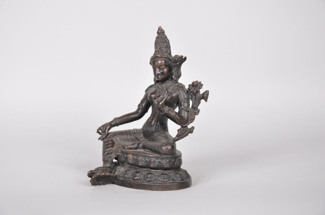 Tibetan Bronze Seated Tara (1 of 8)