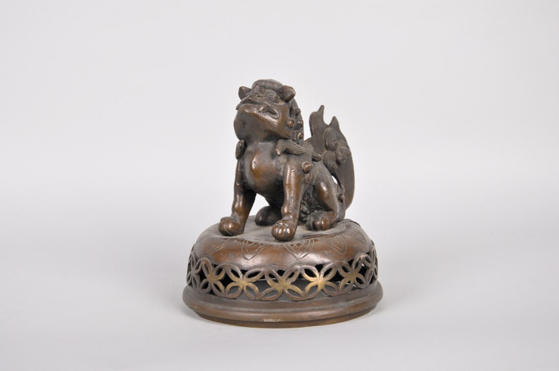 Bronze Foo Dog Sculpture (1 of 7)