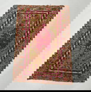 Anatolian Melas Wool Turkish Rug, 19th Century: Origin: Turkey, 19th Century Dimensions: