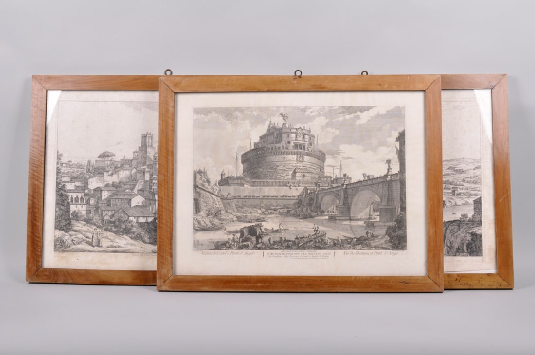 Three Engraving Prints of Italy (1 of 20)