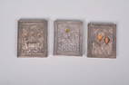 Russian Silver Oklad Religious Travel Icon Plaques