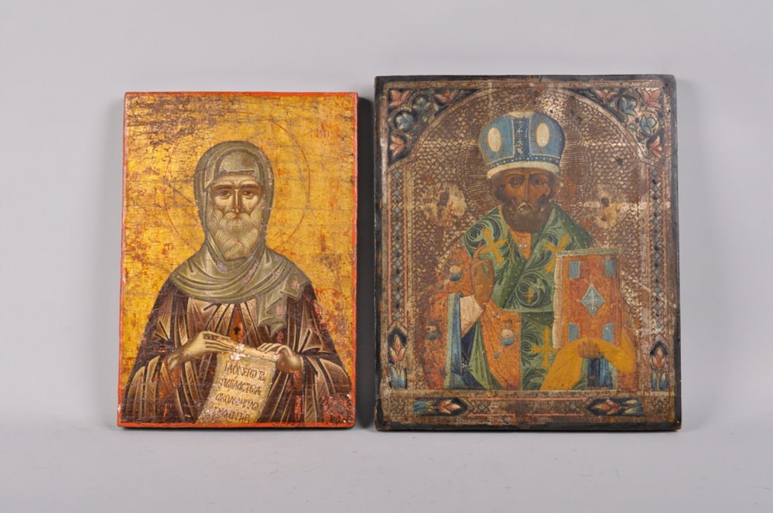 Two Russian Saint Icon Paintings (1 of 15)