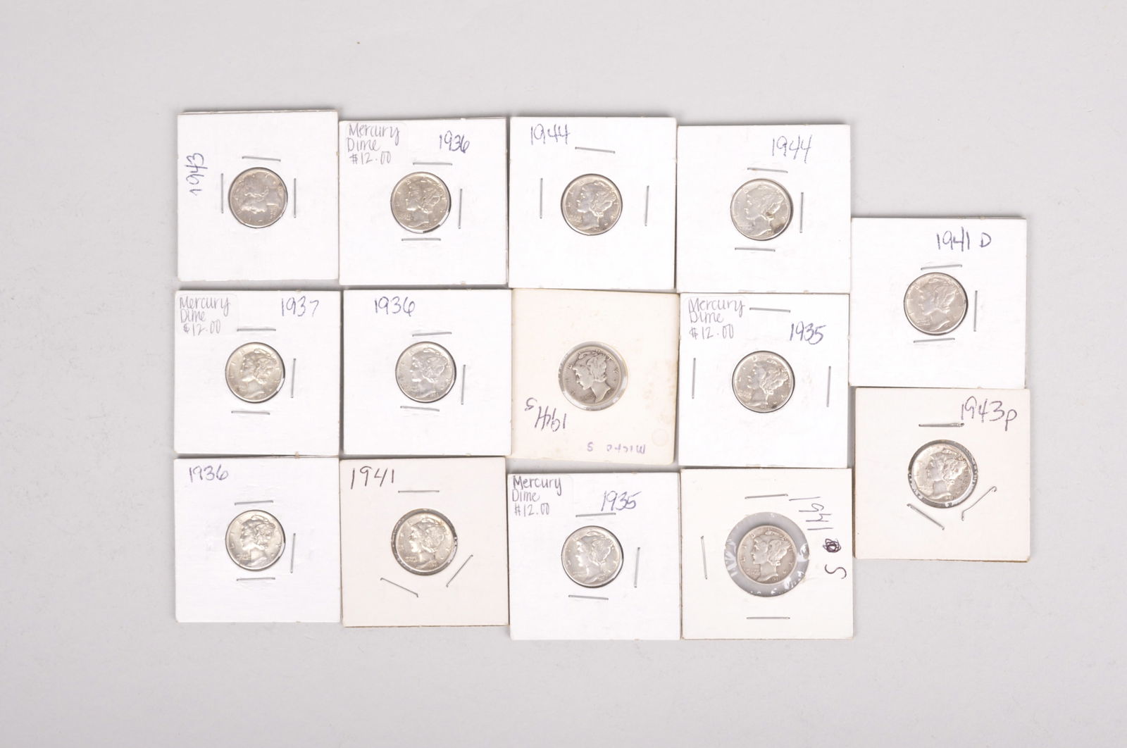 Assorted Silver Mercury Dimes (1 of 16)