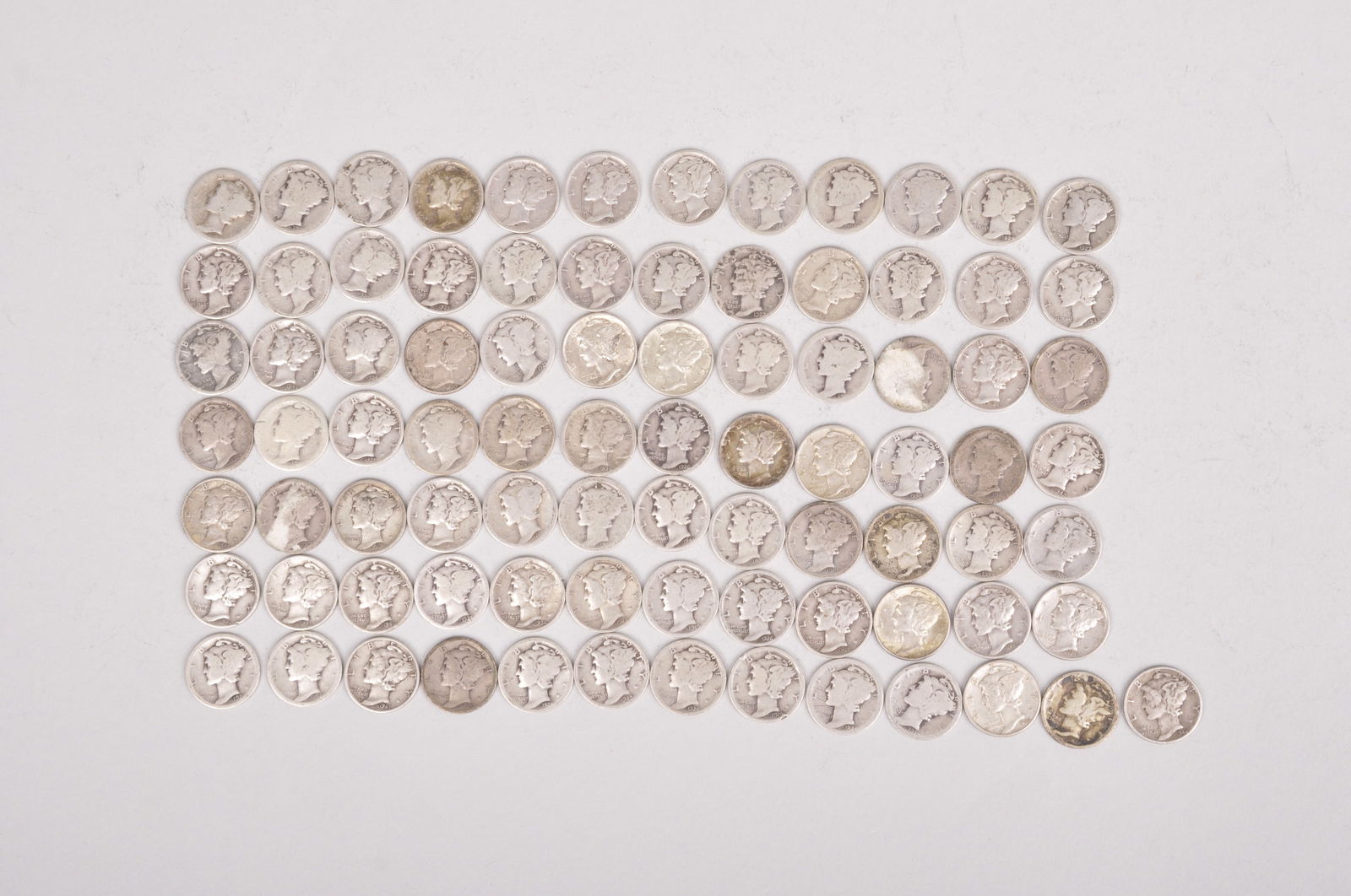 Assorted Silver Mercury Dimes (1 of 20)