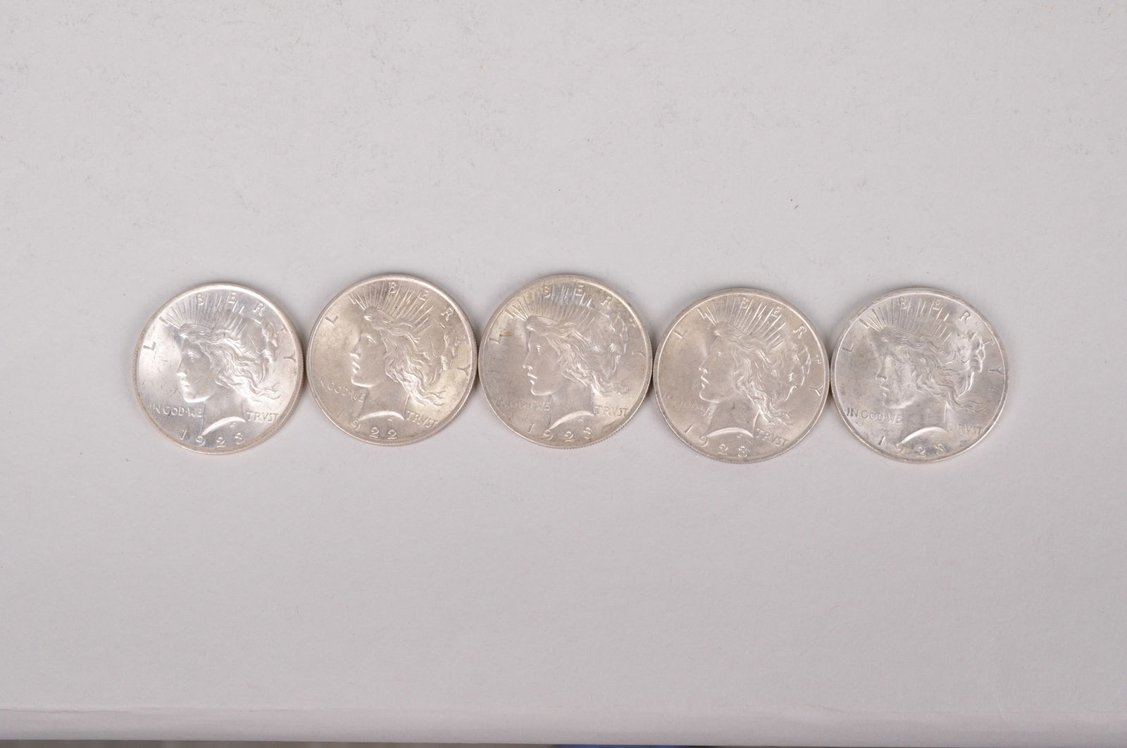 Assorted Silver Peace Dollars (1 of 8)