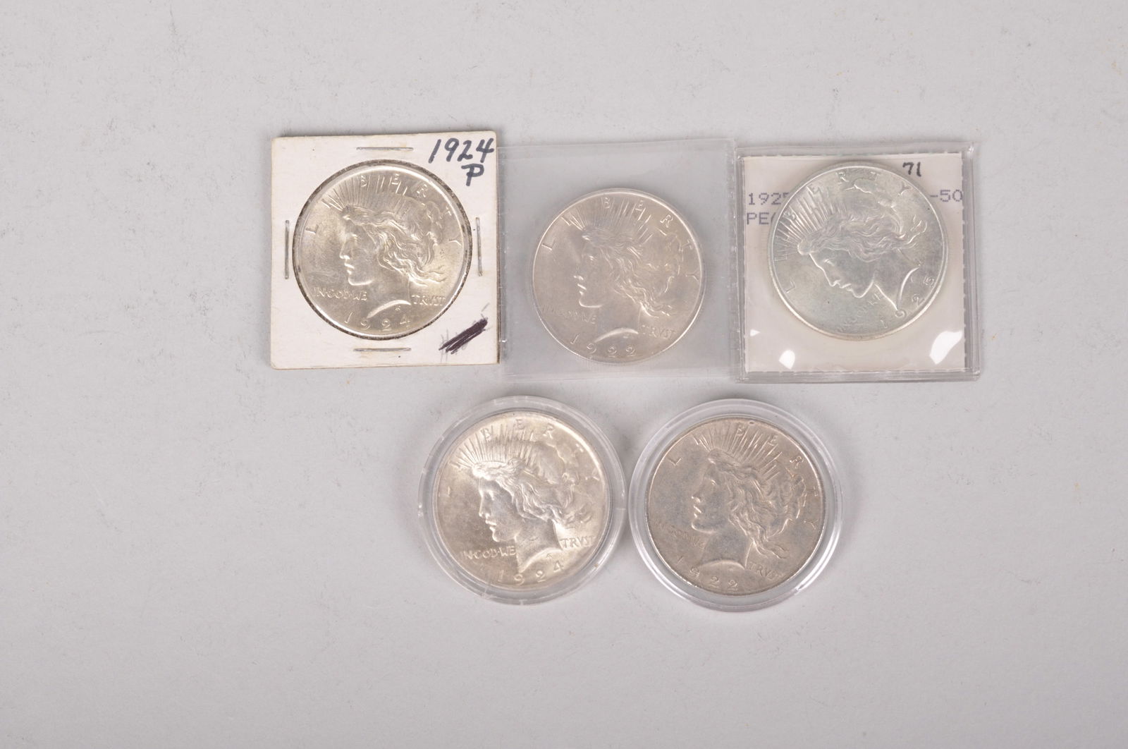 Assorted Silver Peace Dollars (1 of 11)