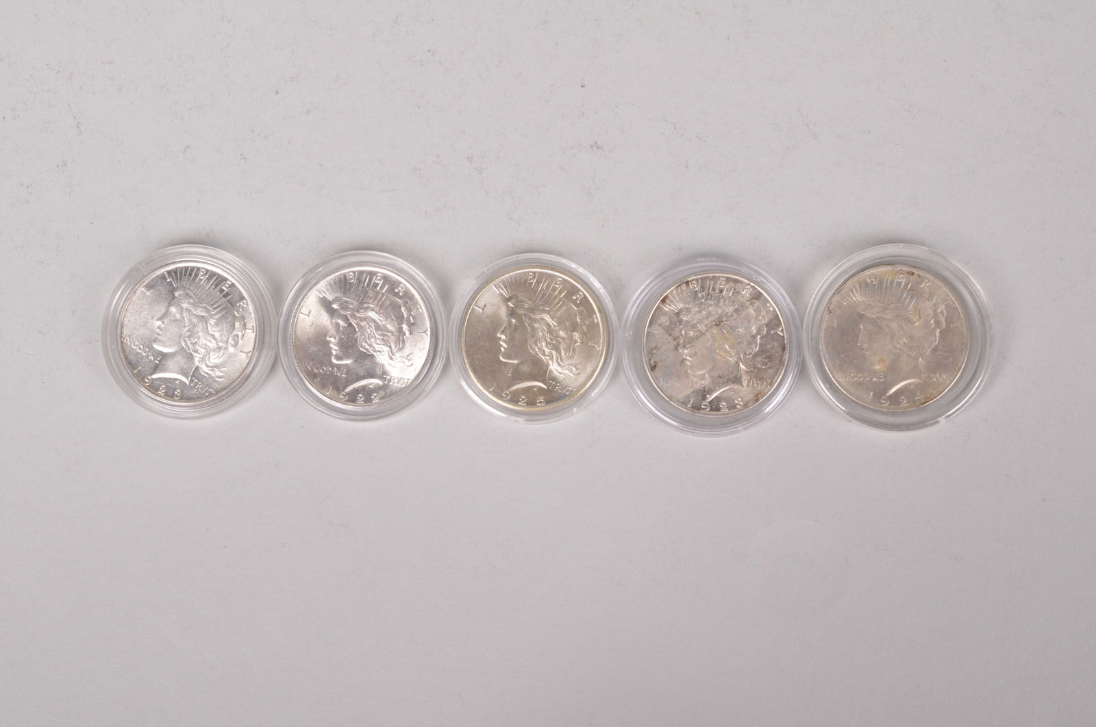 Assorted Silver Peace Dollars (1 of 10)