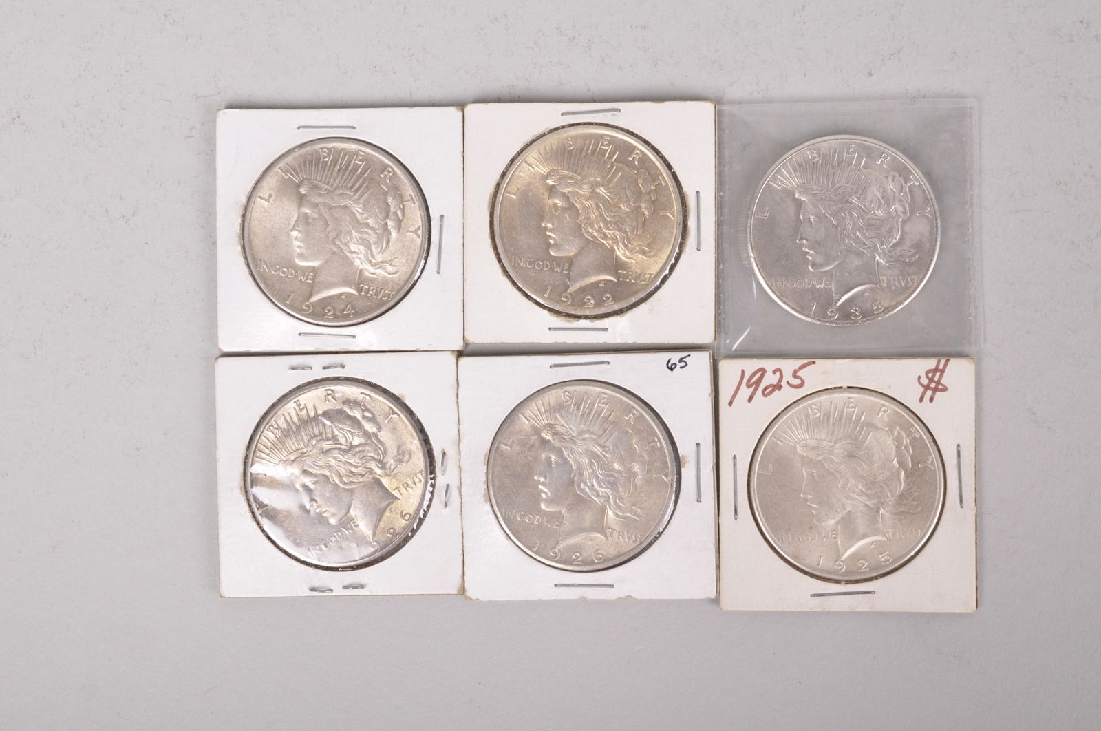 Assorted Silver Peace Dollars (1 of 11)