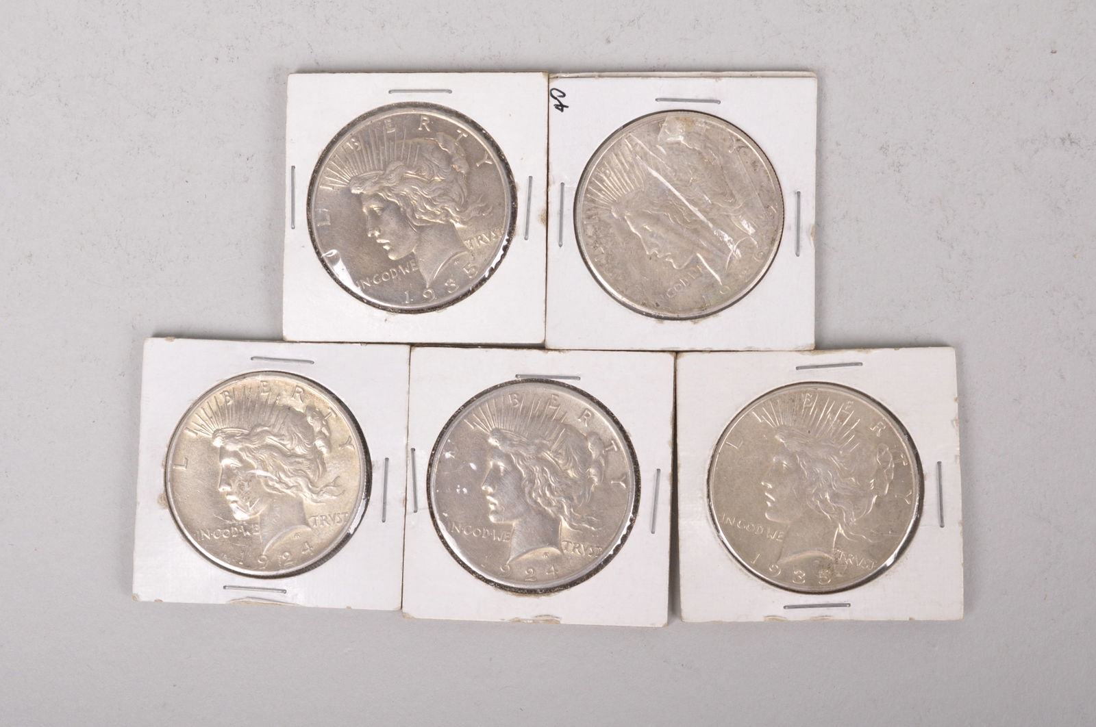 Assorted Silver Peace Dollars (1 of 9)
