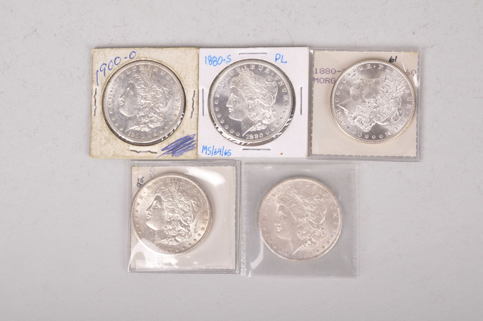 Assorted Silver Morgan Dollars (1 of 10)