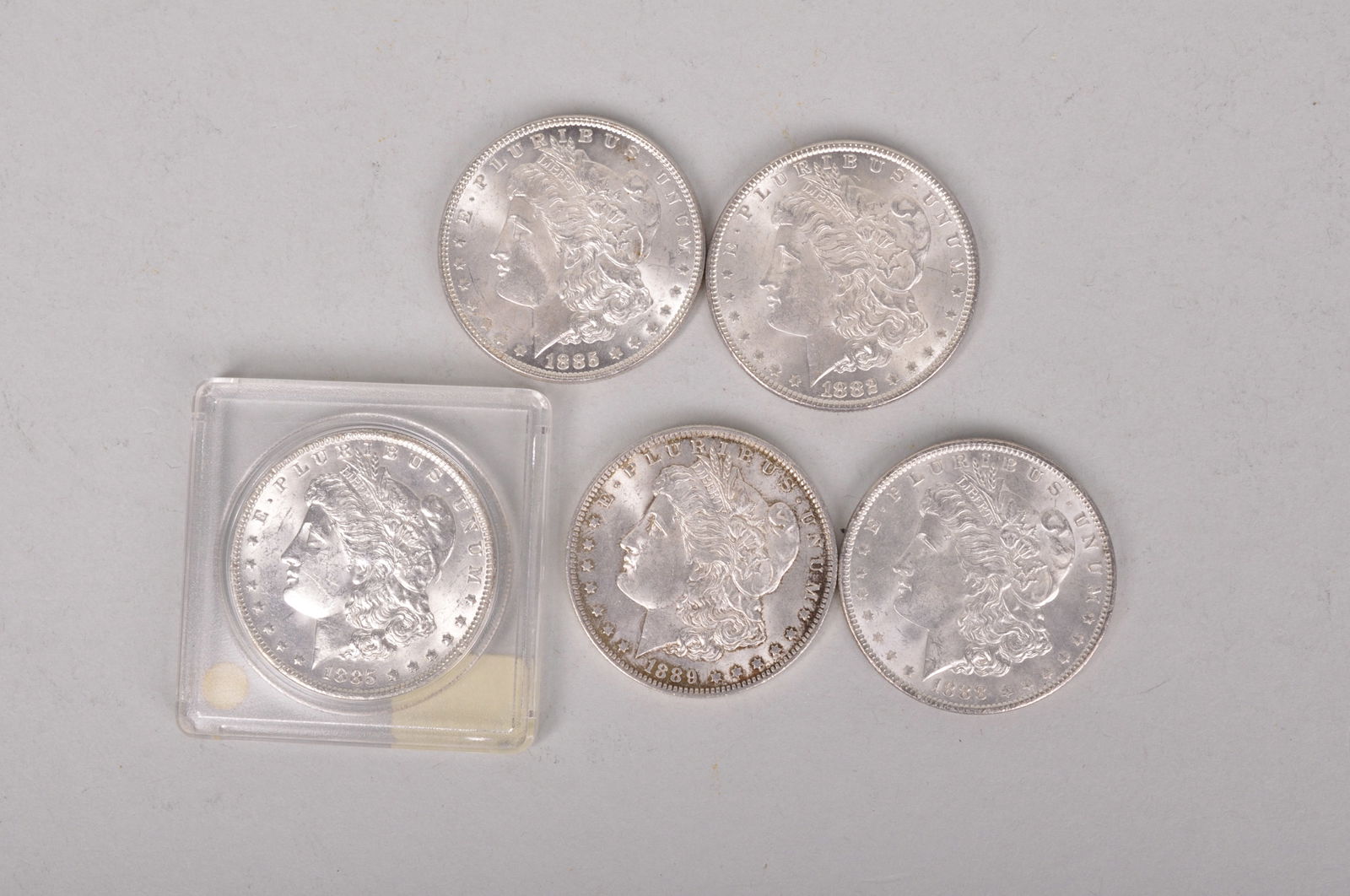 Assorted Silver Morgan Dollars (1 of 10)