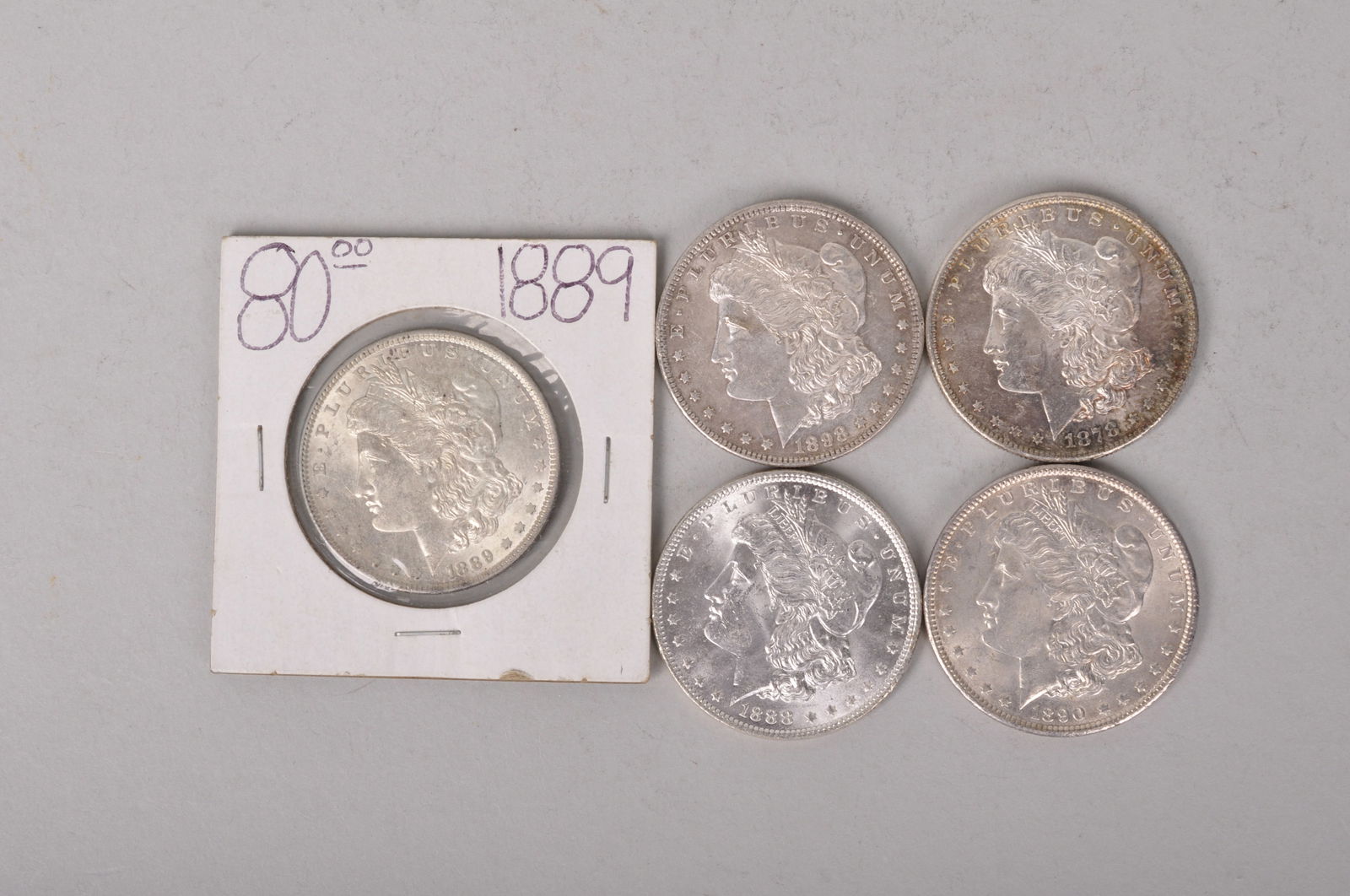Assorted Silver Morgan Dollars (1 of 8)