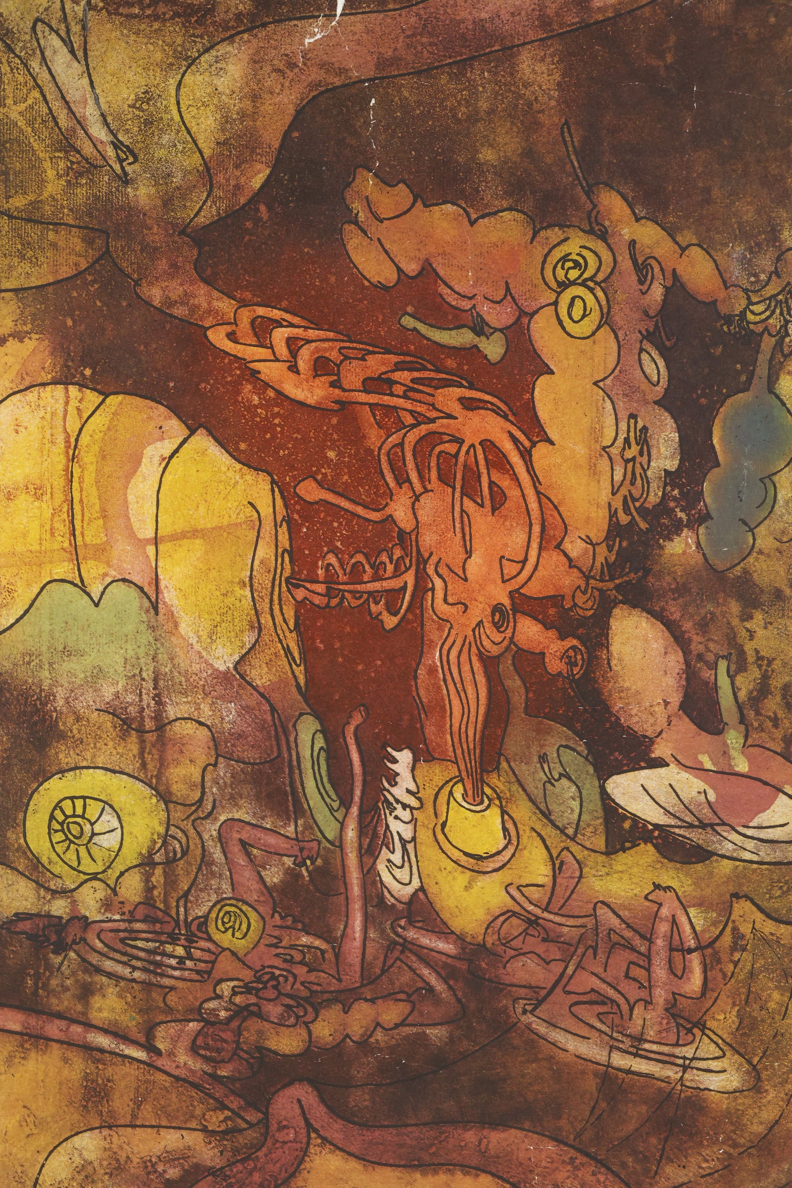 Roberto Matta, Home' Mere: Artist: Roberto Matta. Title: Home' Mere. Origin: Chili, 1975.