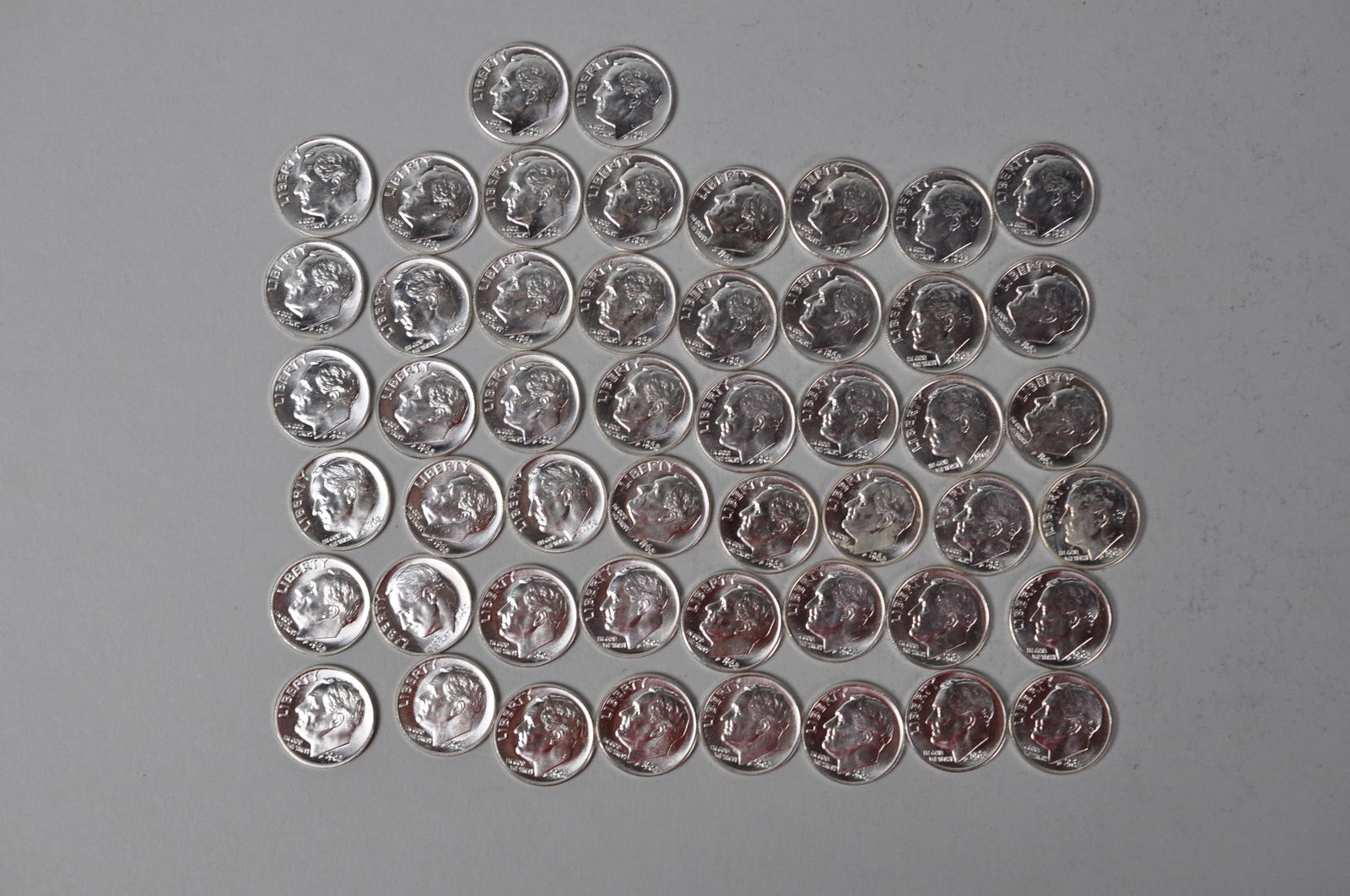 1962 US Silver Dimes (1 of 13)