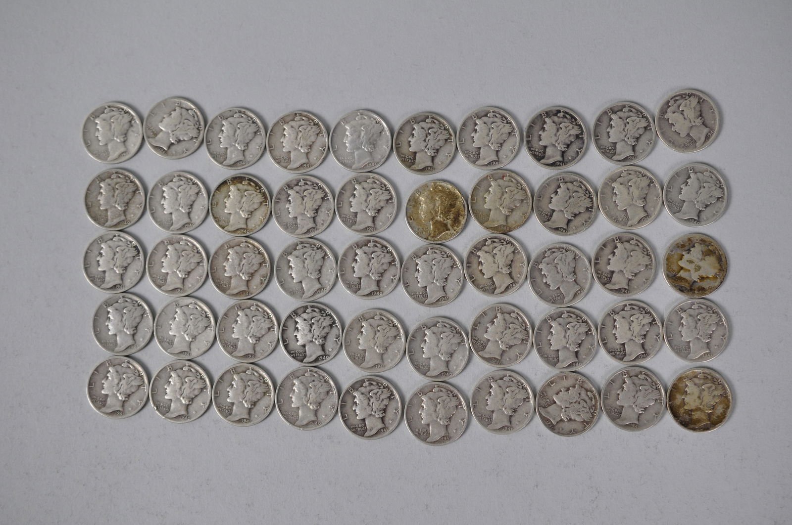 US Silver Dimes (1 of 12)