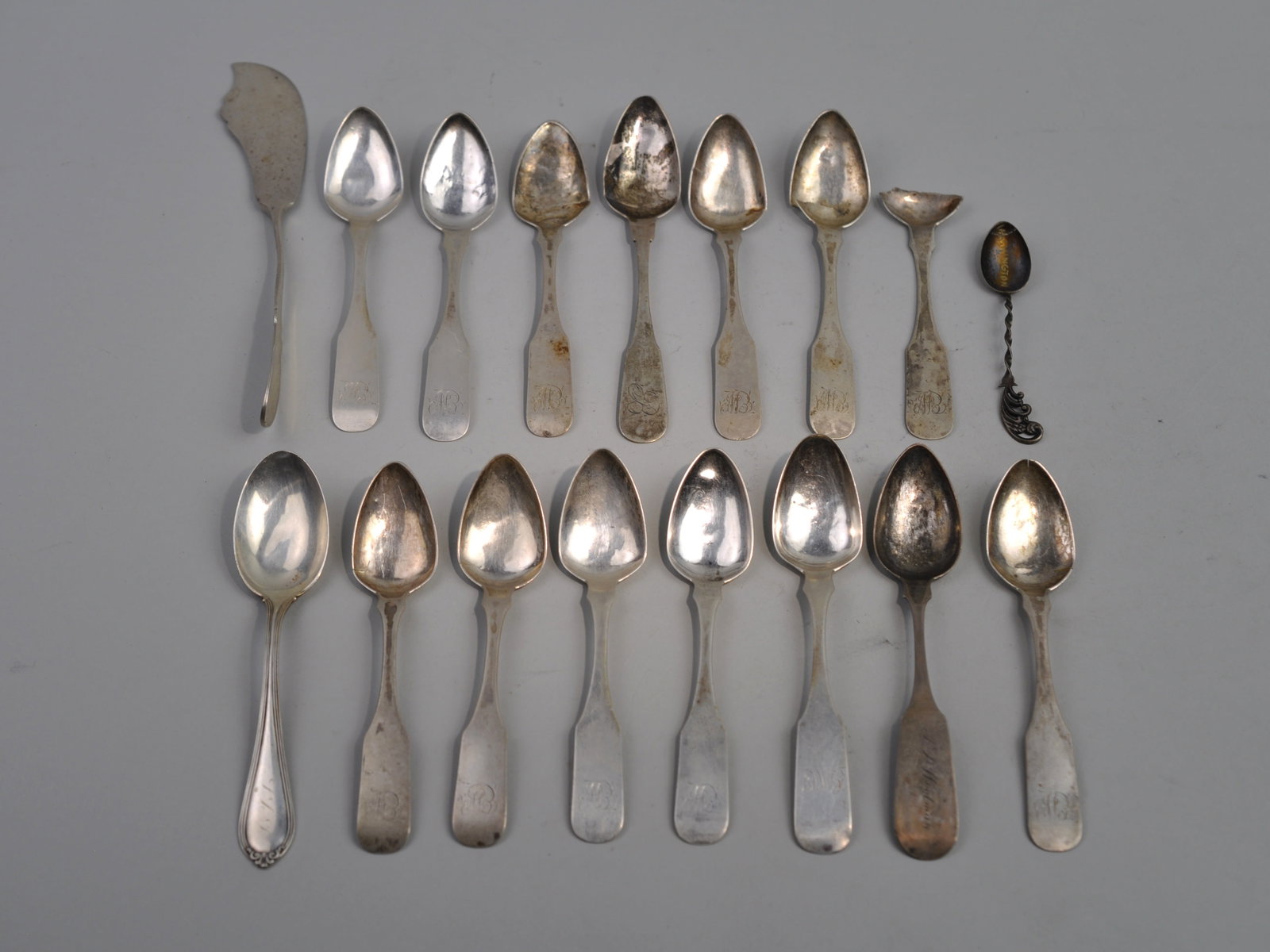 Sterling Silver Spoons More: Metal: Sterling/Coin and Marked Silver Manufacturer:?Various Dimensions:?Various <
