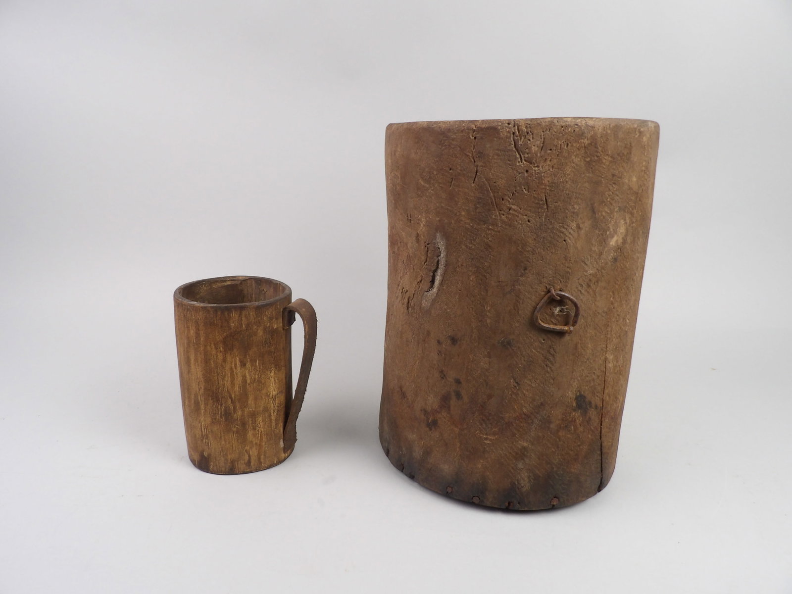 Farm Vessel and Tankard: Dimensions: Vessel Approx 10x8" Tankard 6x4" Condition:</