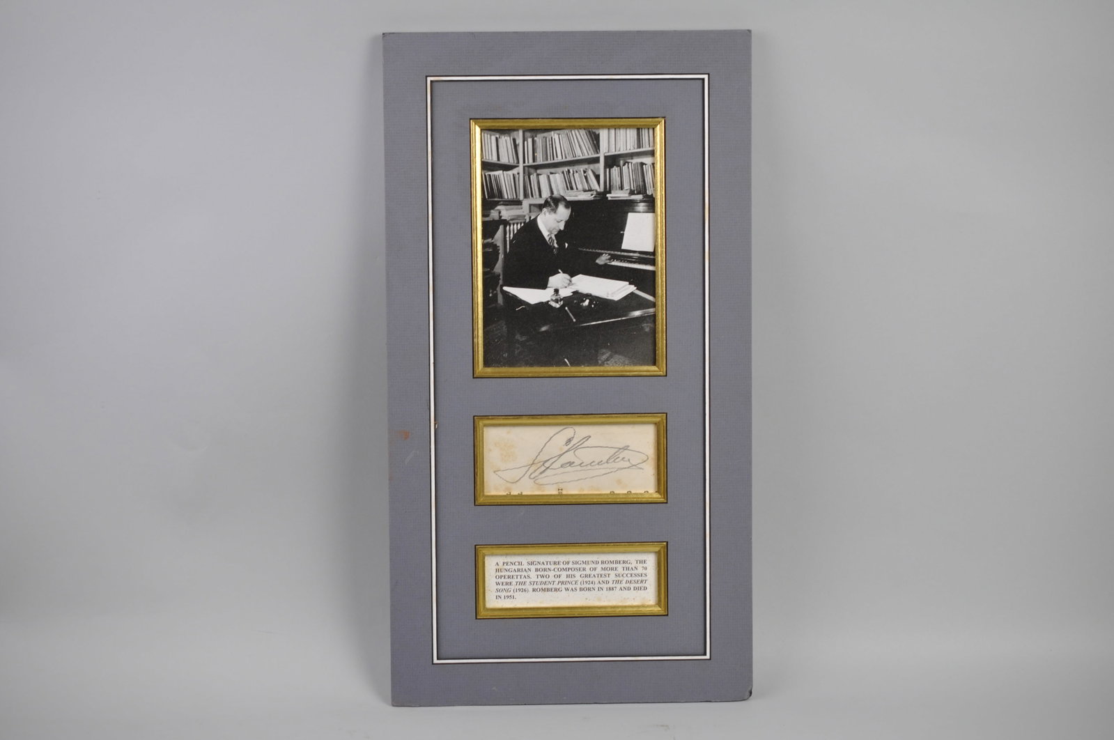 Sigmund Romberg Signed Photo Display Piece (1 of 6)