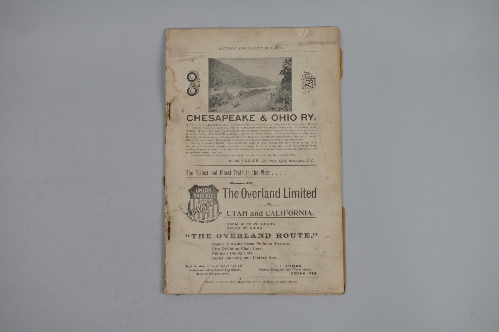 Vol. XI No. 12 December 1900 National Geographic: Month Issued: December Year Issued: 1900 Dimensions: 10x6" Condition: