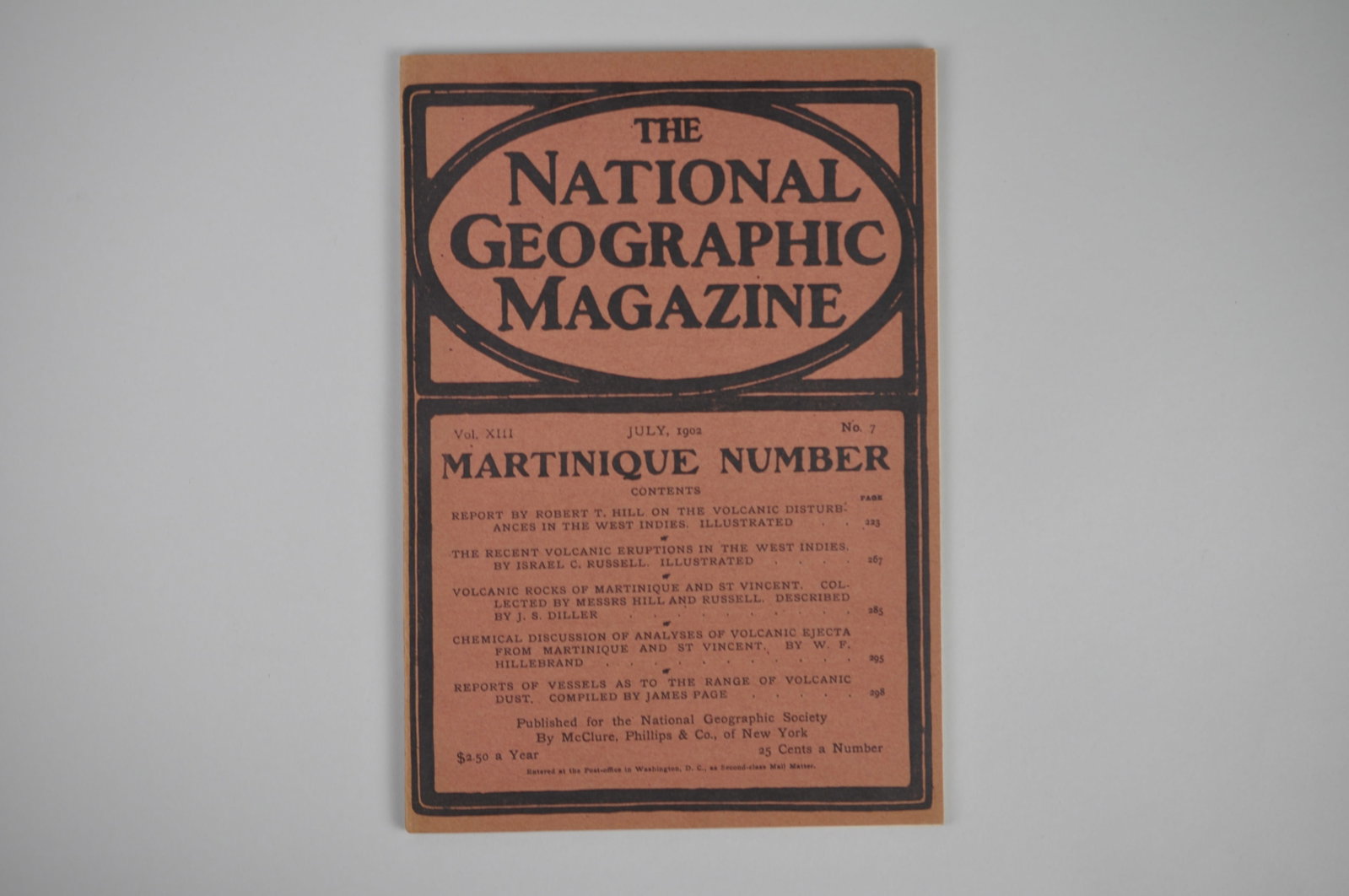Vol. XIII No.7 July 1902 National Geographic: Month Issued:?July Year Issued:?1902 Dimensions: 10 7" Condition:
