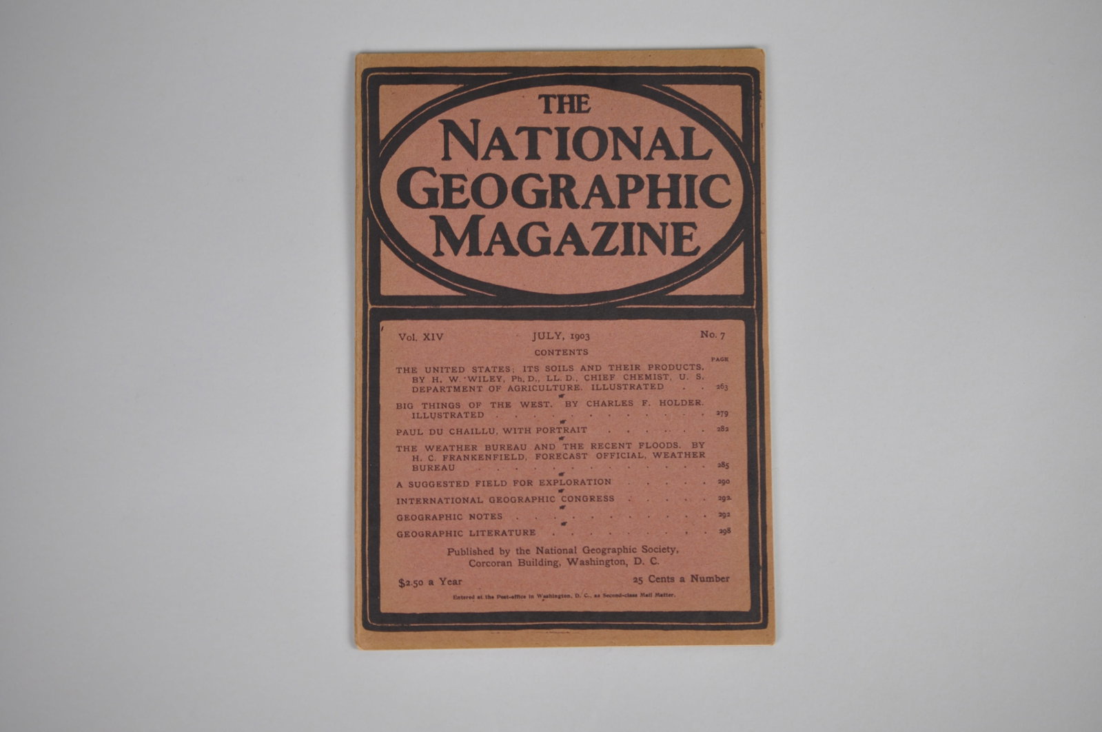 Vol. XIV No.7 July 1903 National Geographic (1 of 3)
