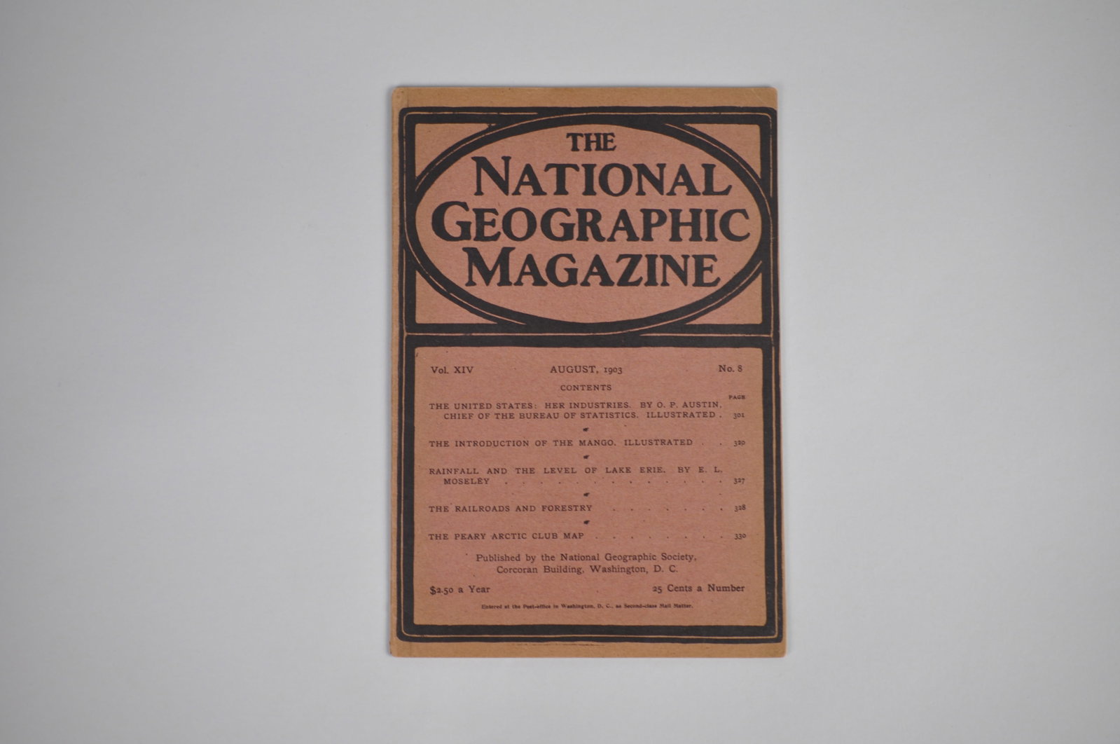 Vol. XIV No.8 August 1903 National Geographic (1 of 3)