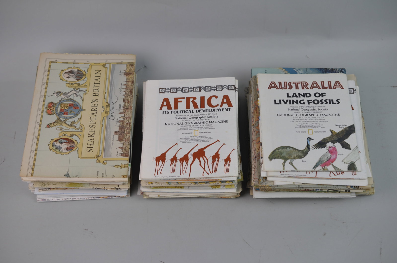 National Geographic Collection of 100 Maps: Year Issued:?Various Dimensions: Various Condition: Various Additional Inf