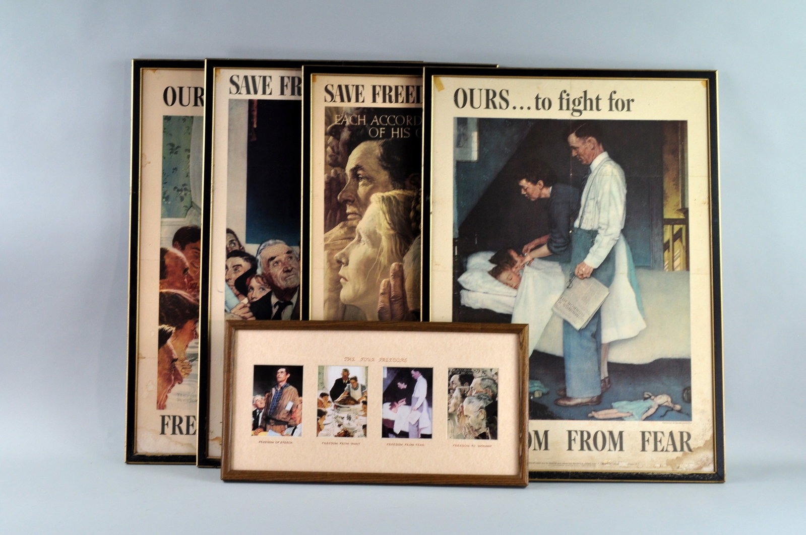 Four Freedoms War Bond Posters by Norman Rockwell: Artist: Norman Rockwell Title: