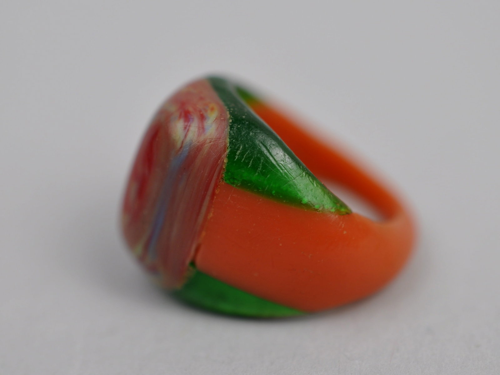 Celluloid Brooch Earrings Ring - 13