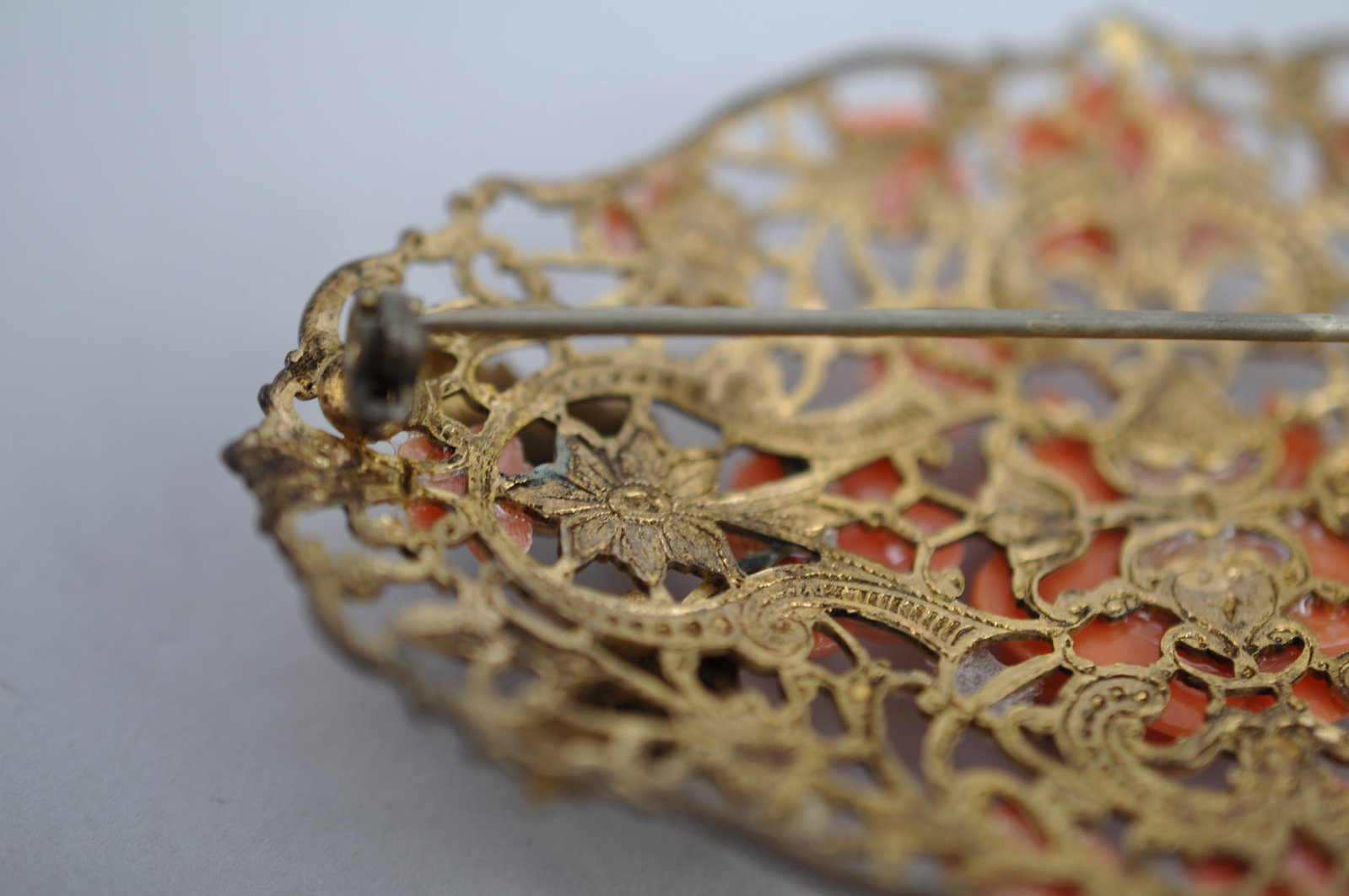 Celluloid Brooch Earrings Ring - 6