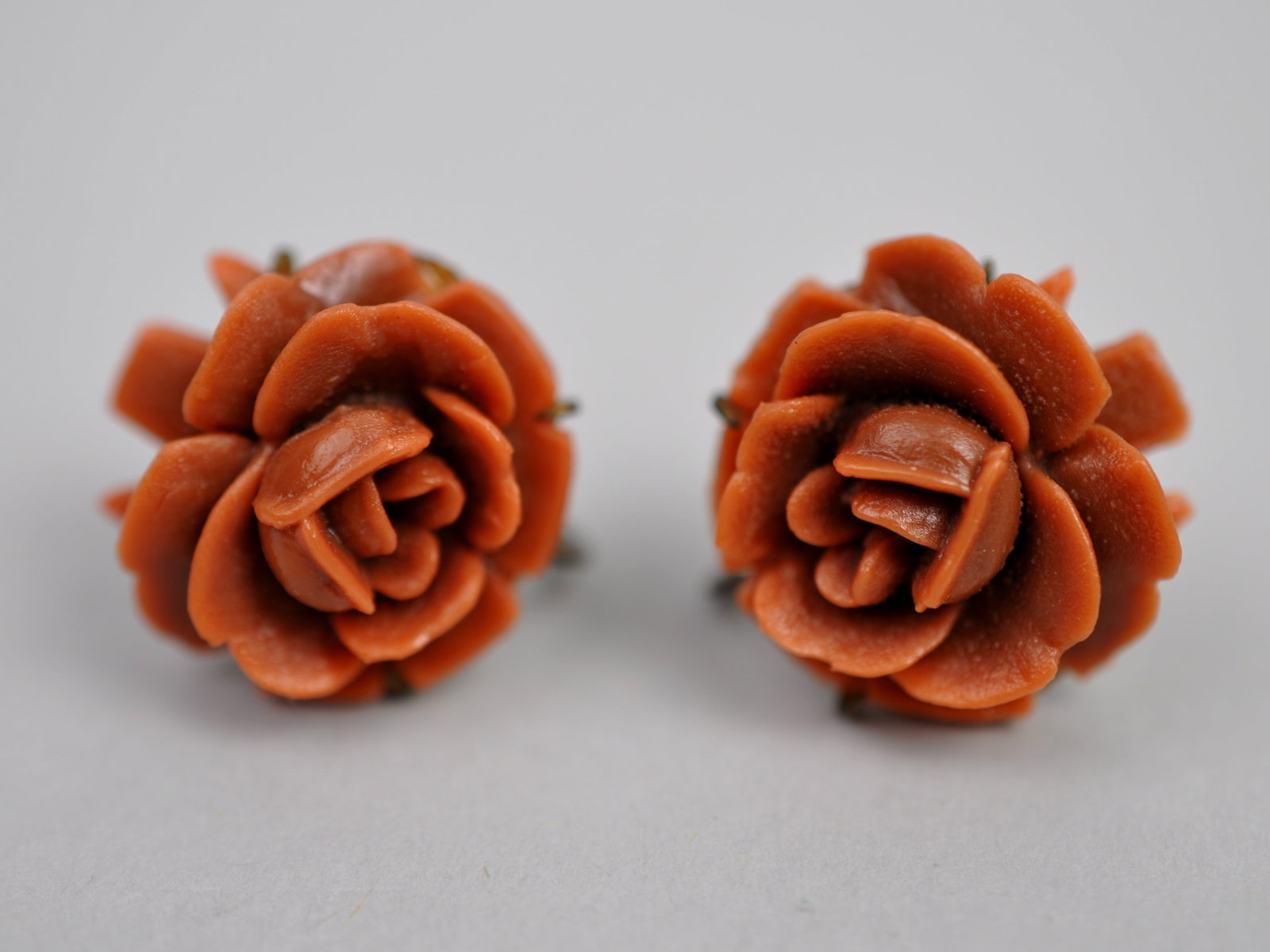 Celluloid Brooch Earrings Ring - 9