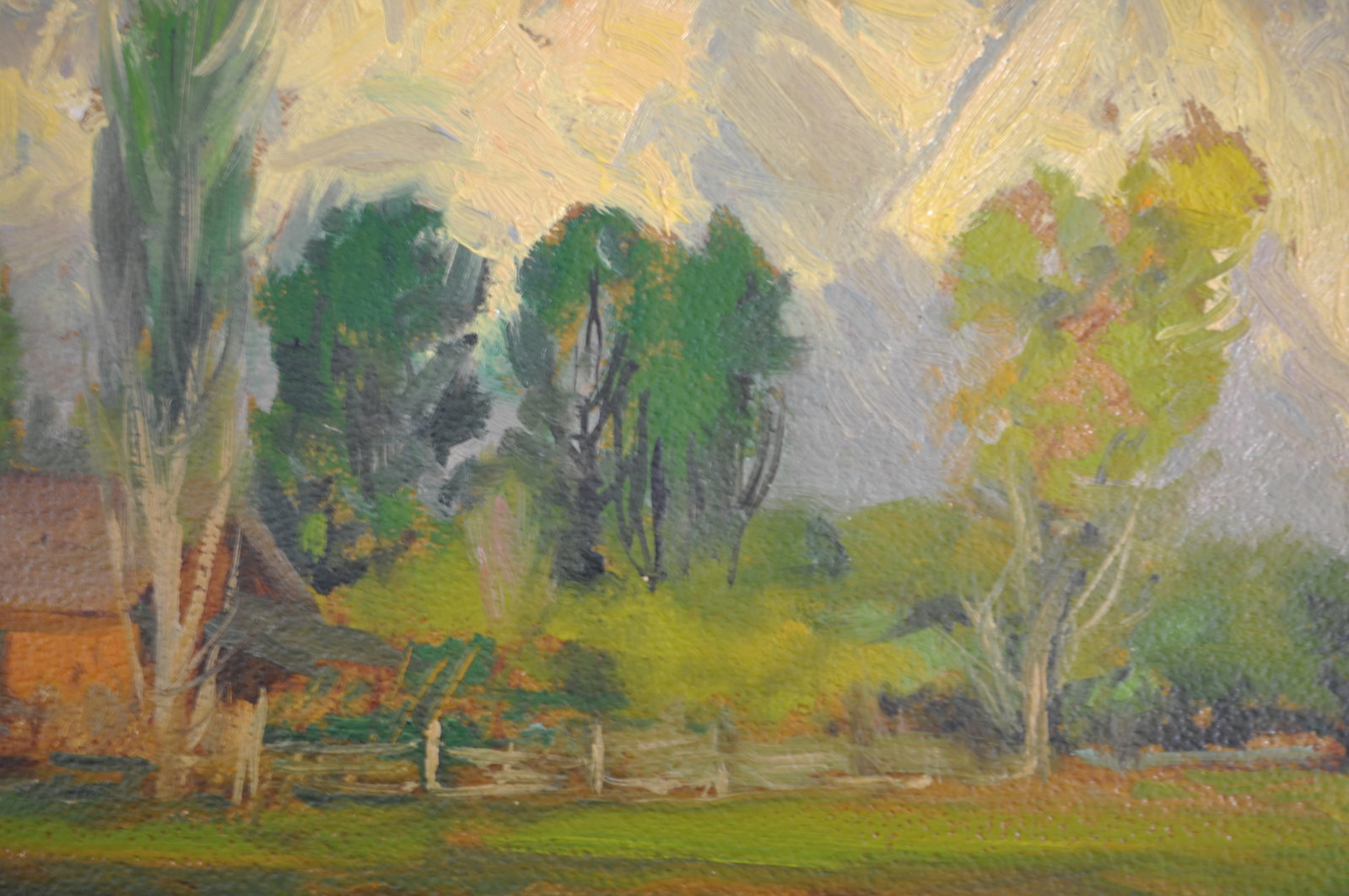 Alfred R. Mitchell Signed Spring Morning Painting - 4