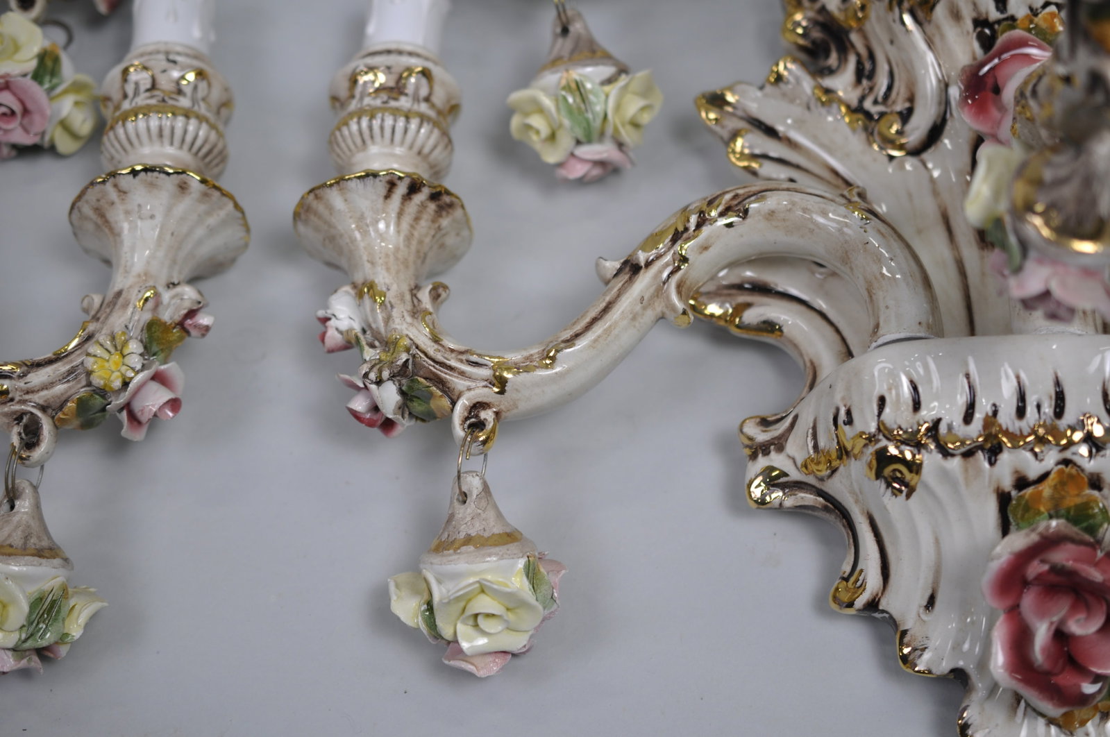 Capodimonte Sconces Five Arm Set - 17